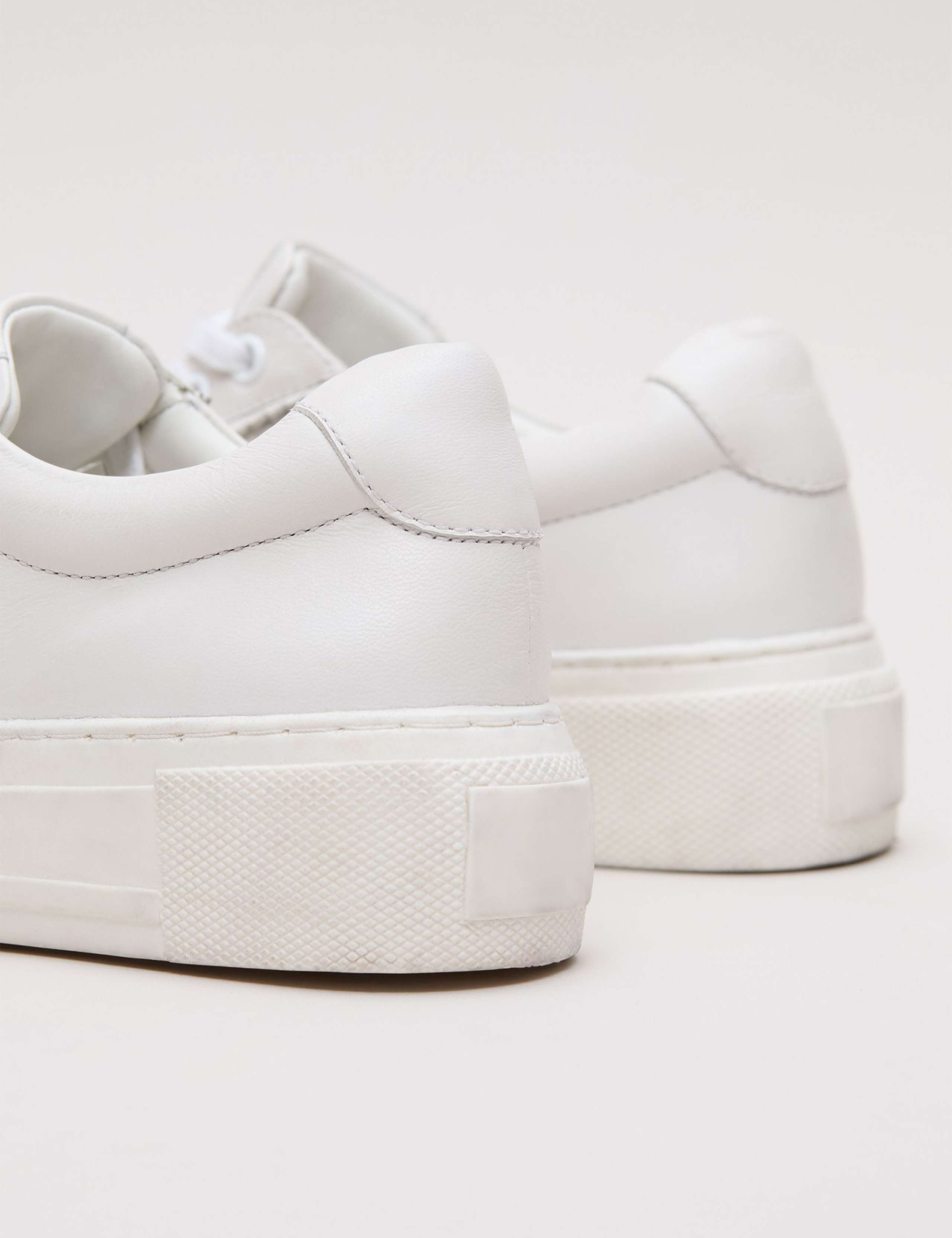 Leather Flatform Trainers 3 of 9