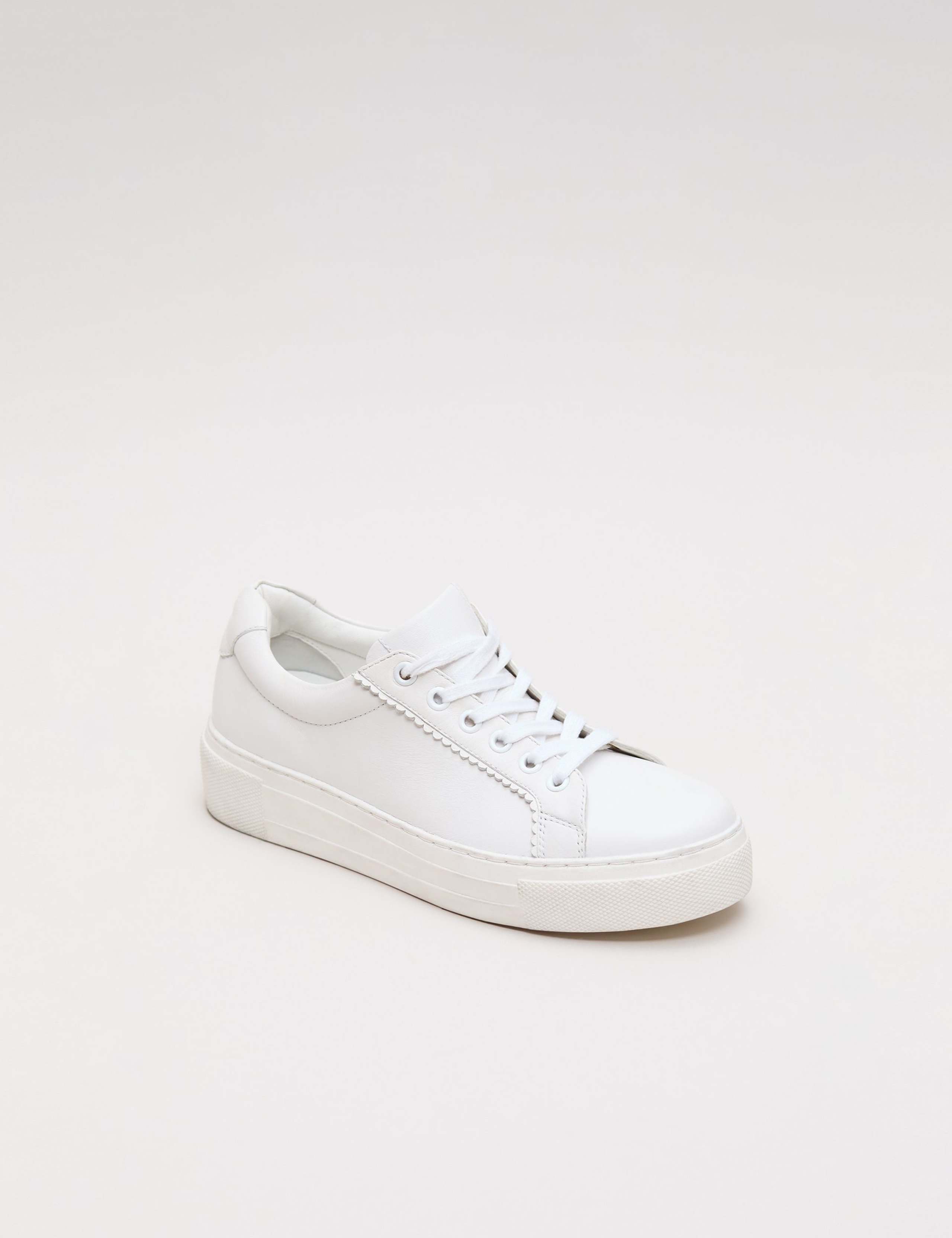 Leather Flatform Trainers 6 of 9