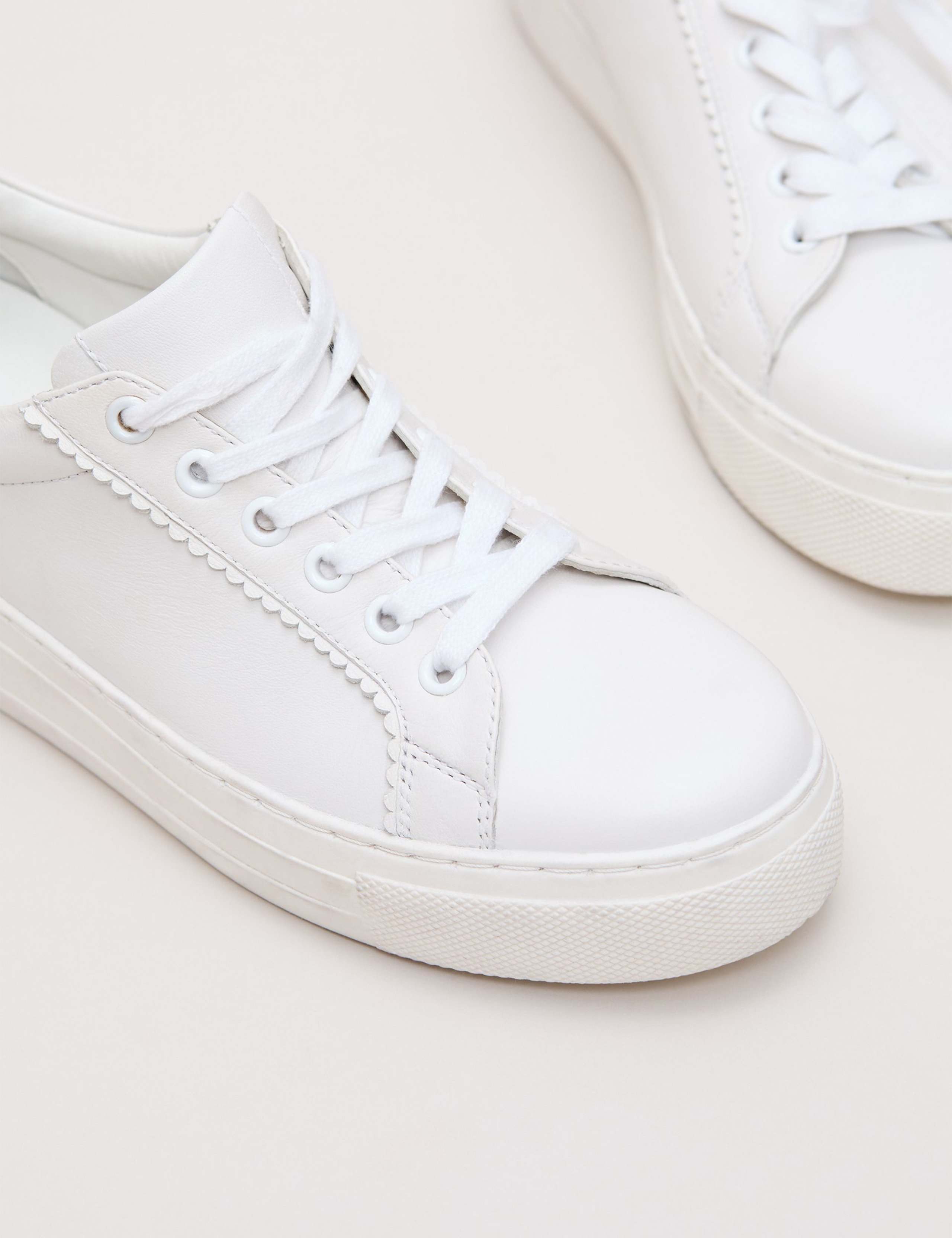 Leather Flatform Trainers 8 of 9