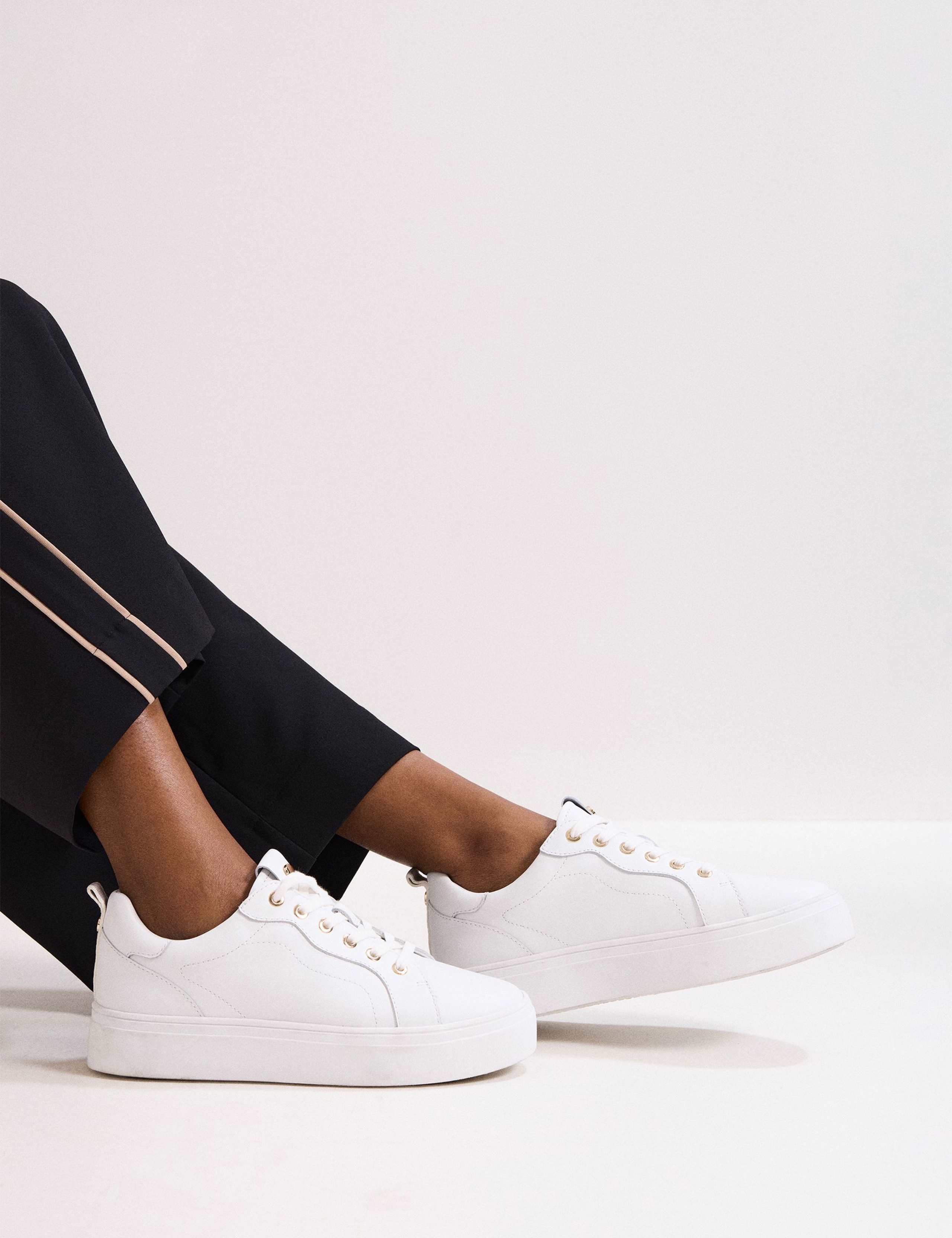 Leather Flatform Trainers 9 of 9