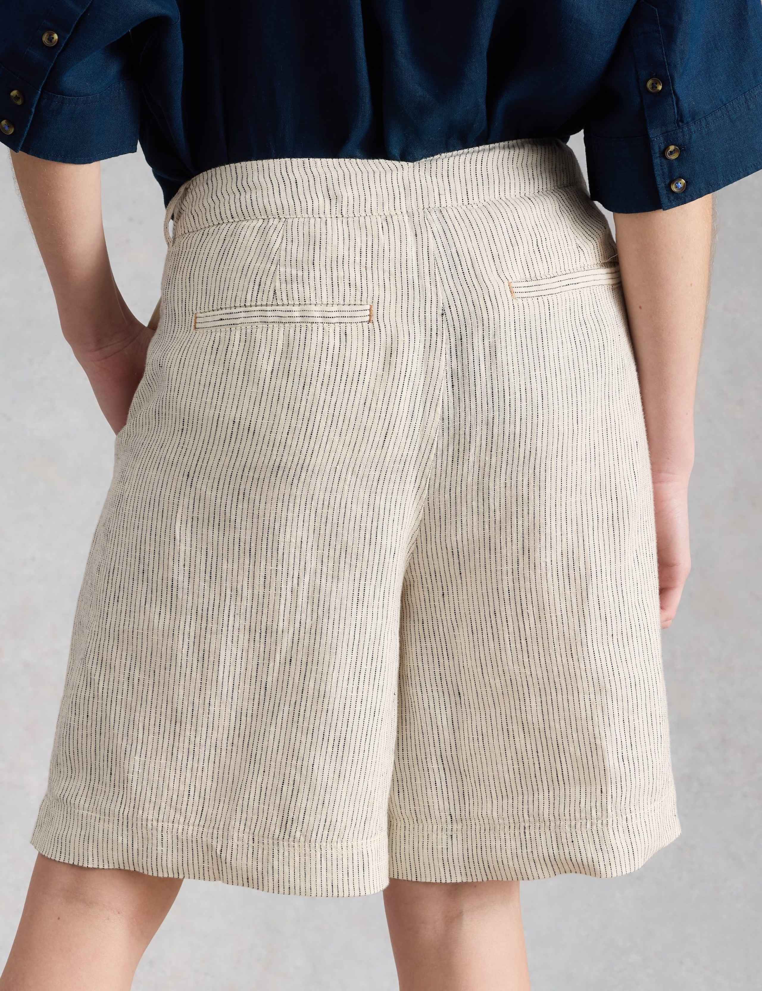 Pure Linen Striped Shorts 3 of 6