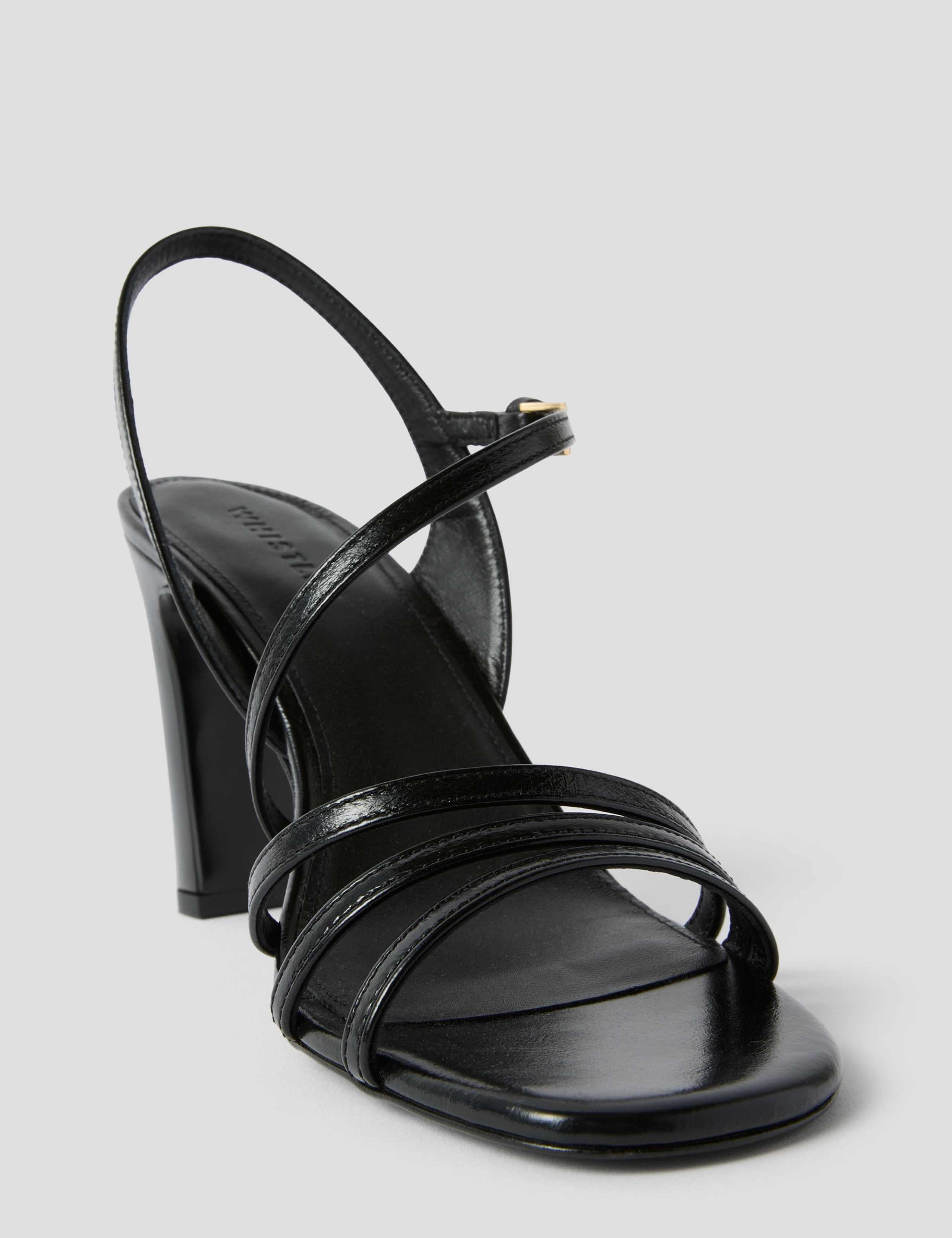 Leather Strappy Block Heel Sandal 2 of 4