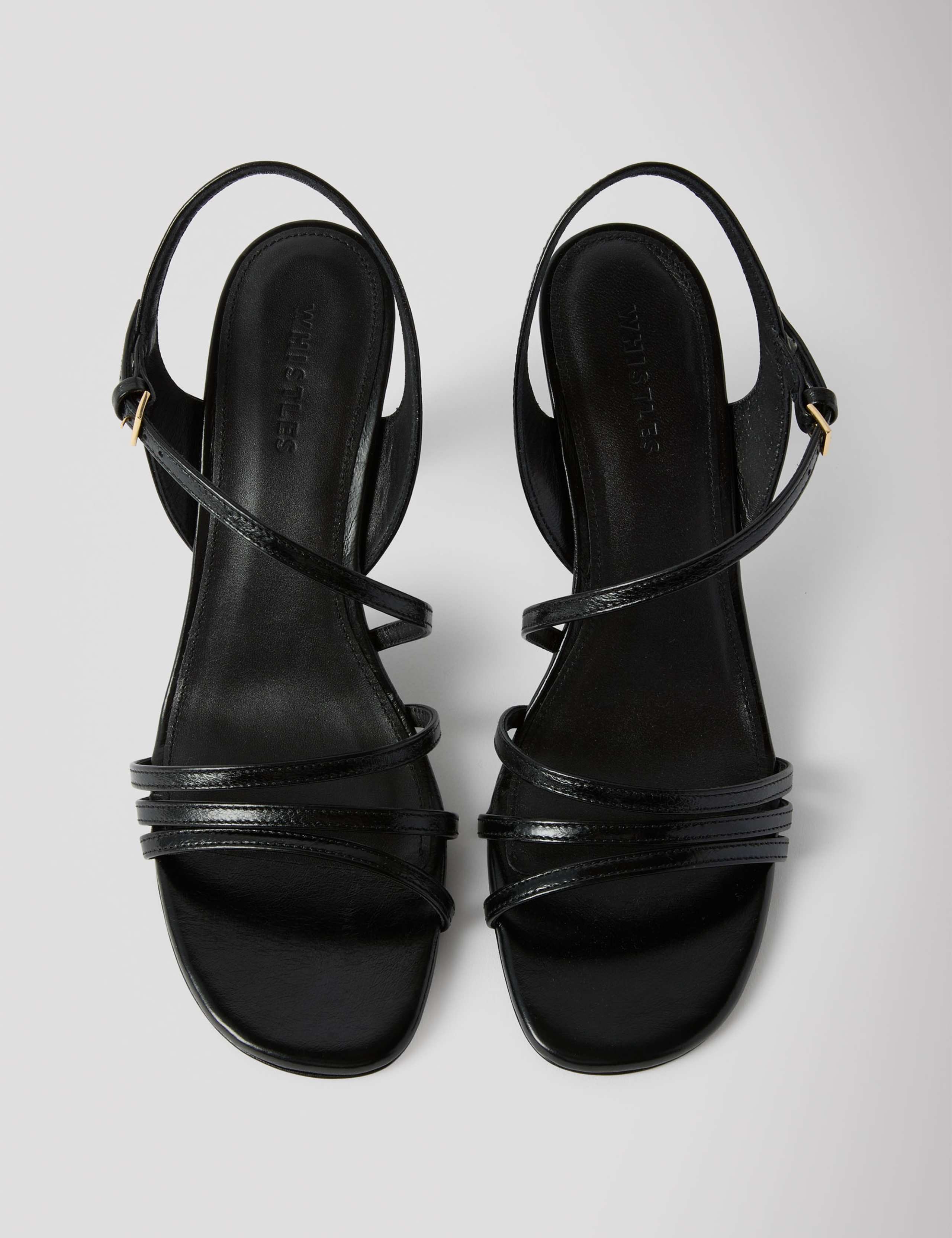 Leather Strappy Block Heel Sandal 3 of 4