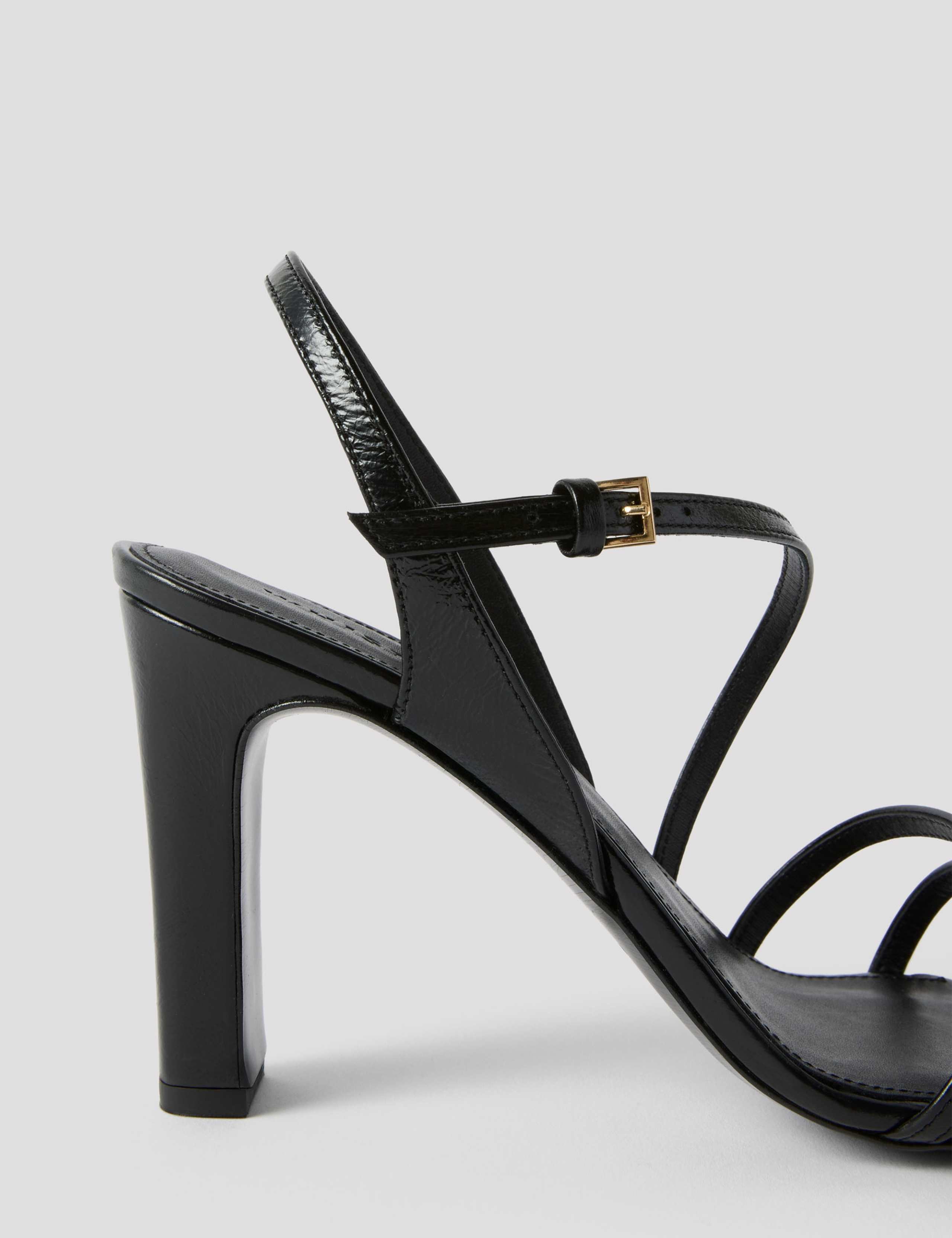 Leather Strappy Block Heel Sandal 4 of 4