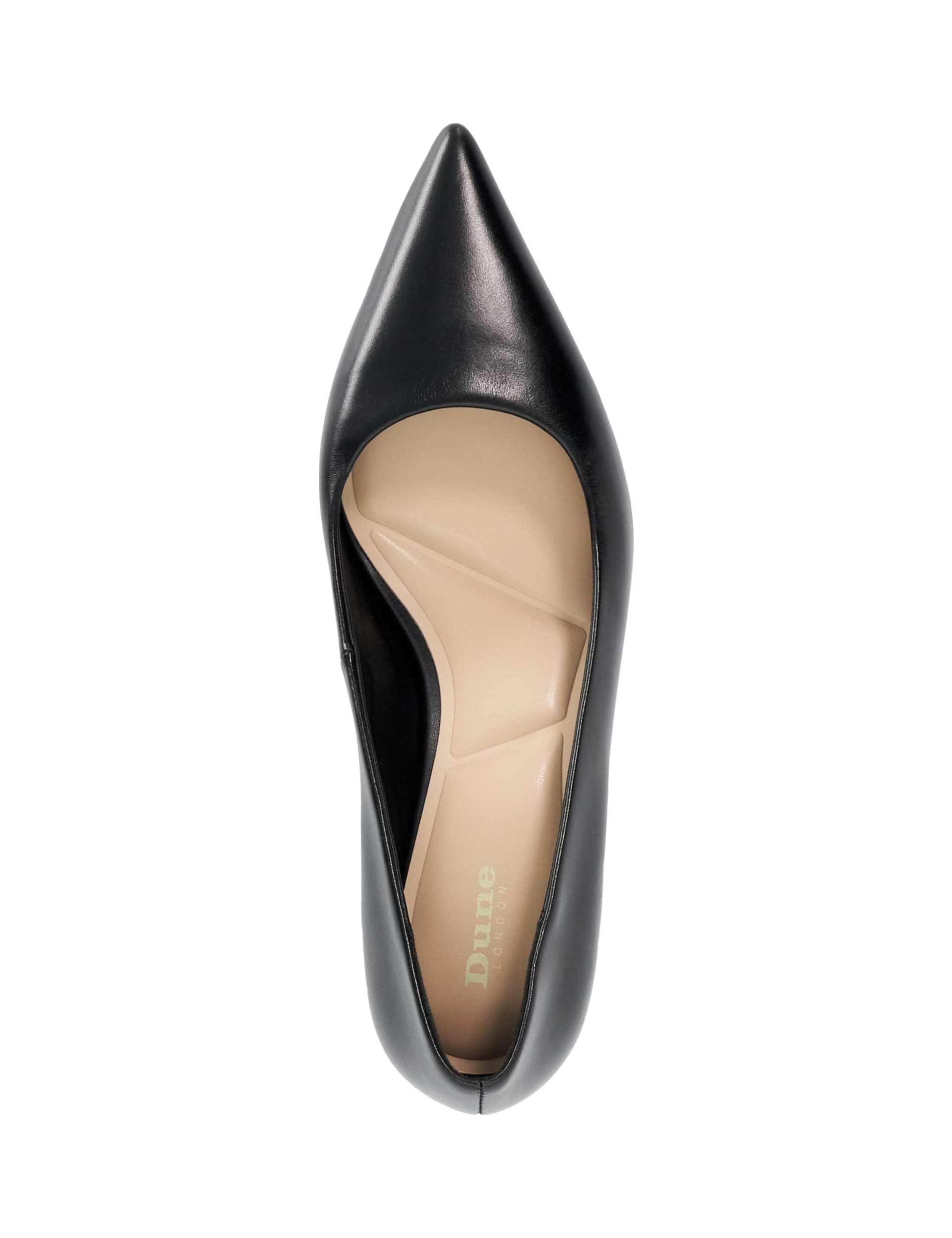 Leather Snake Print Kitten Heel Court Shoes 2 of 6