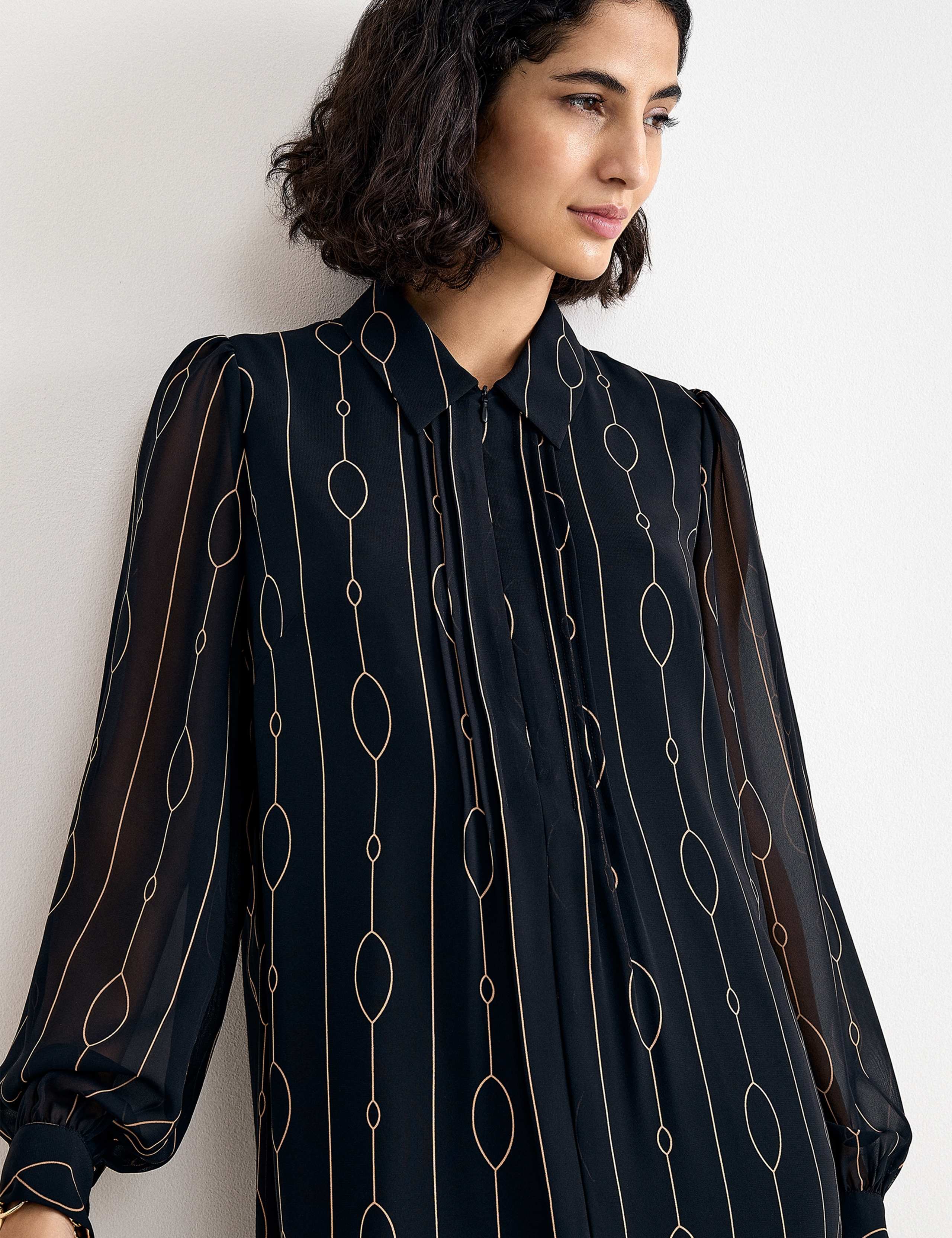 Geometric Mini Skater Dress 7 of 8