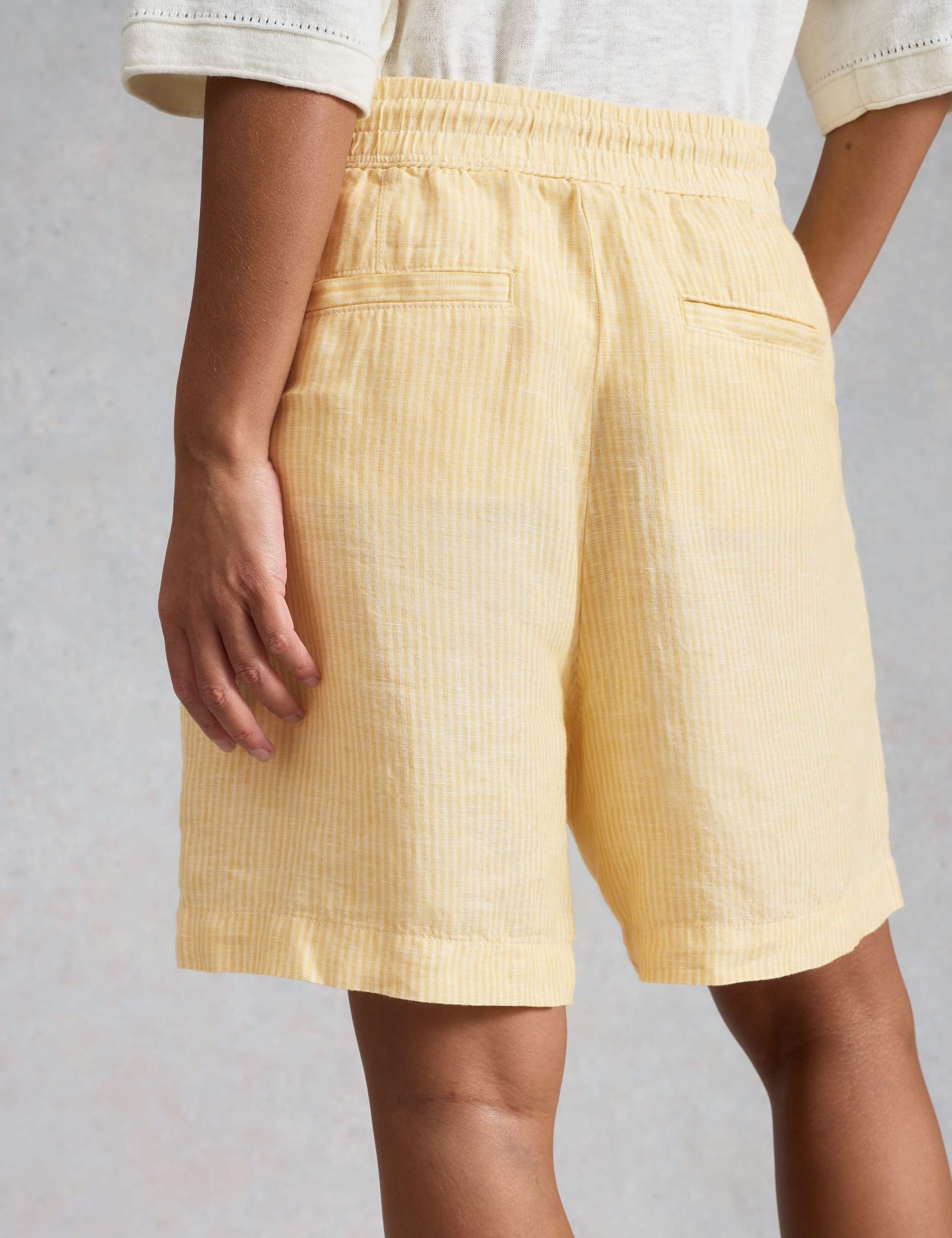 Pure Linen Striped Shorts 3 of 6