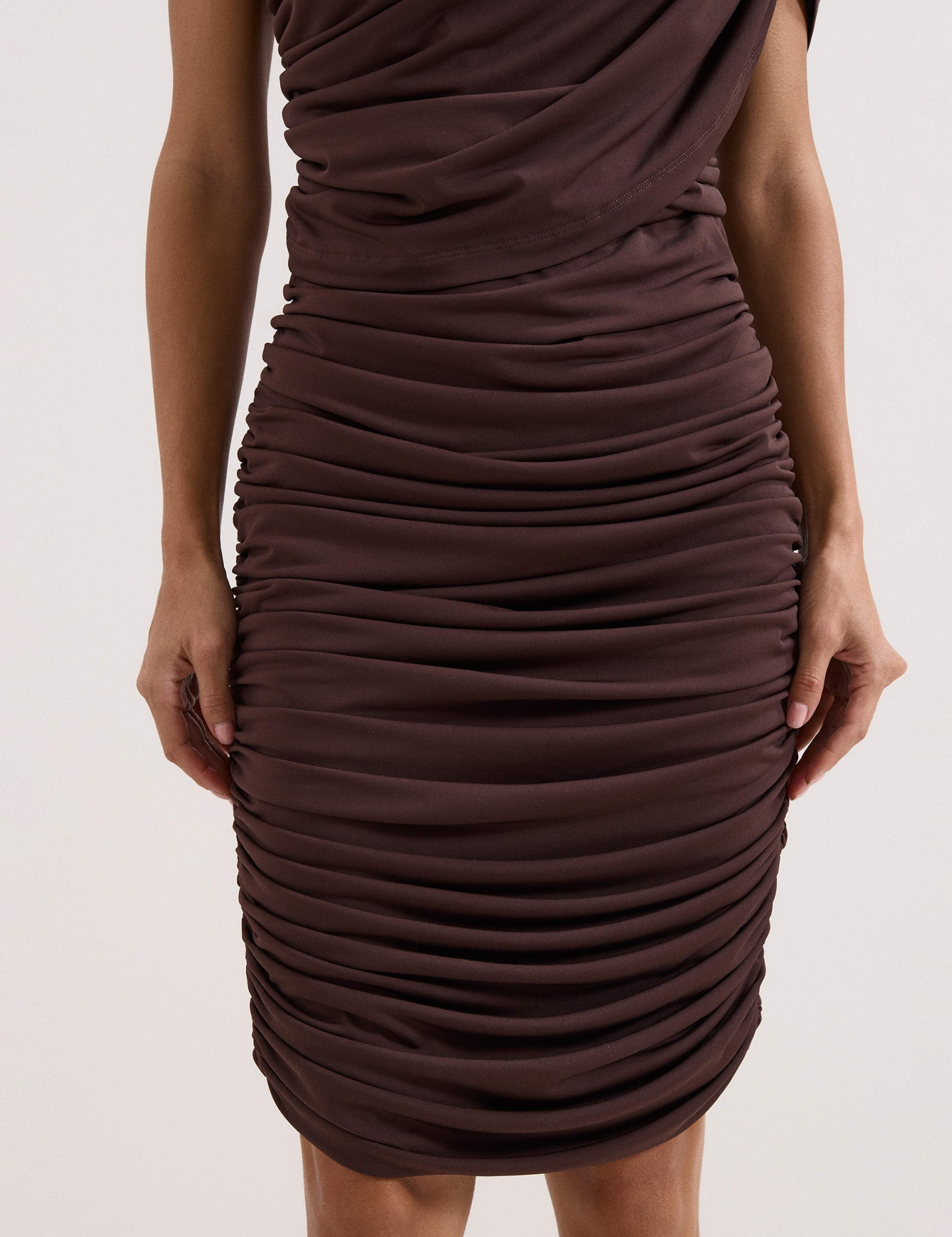 Jersey Knee Length Bodycon Dress 4 of 6