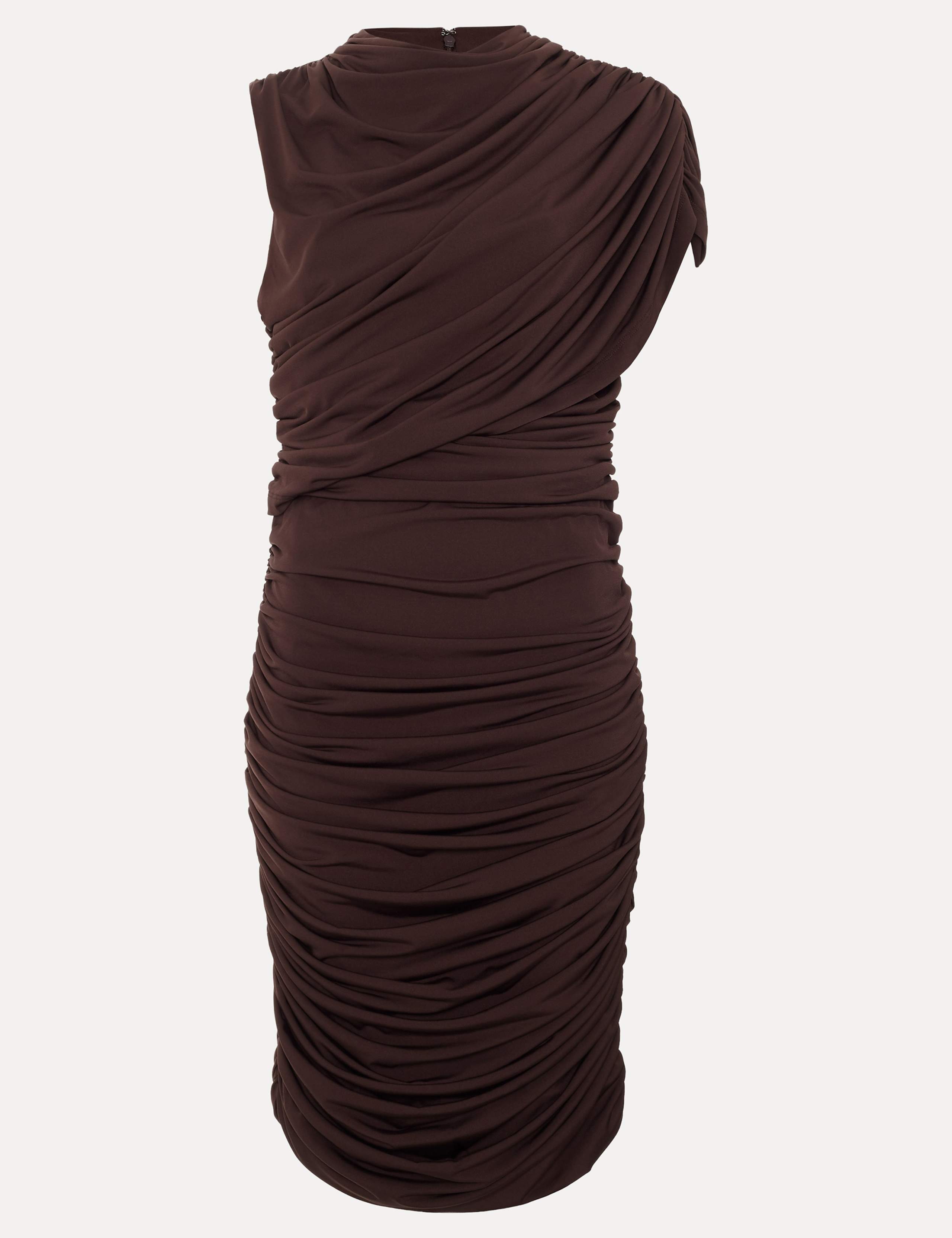 Jersey Knee Length Bodycon Dress 2 of 6
