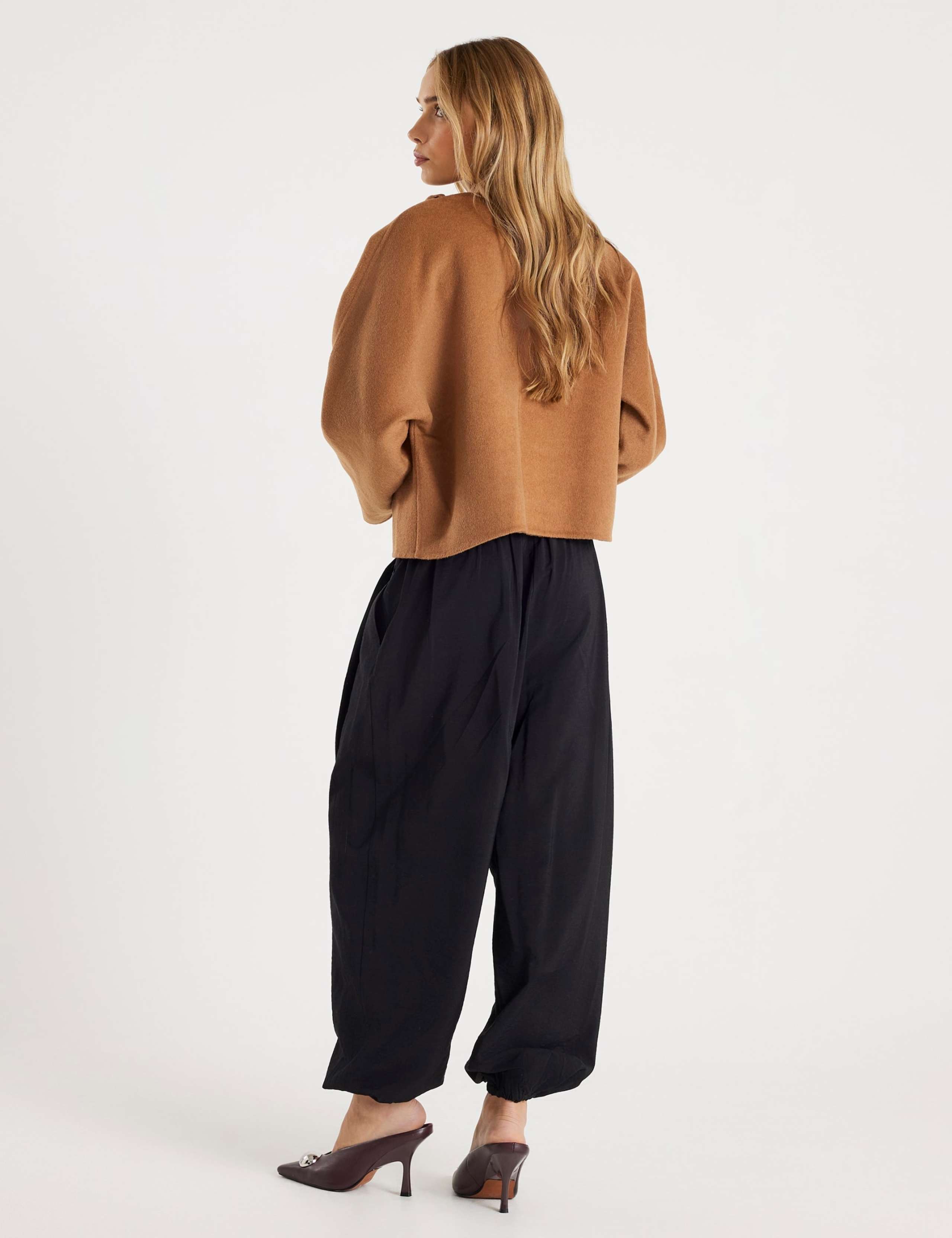 Elasticated Waist Cuffed Balloon Trousers 4 of 4