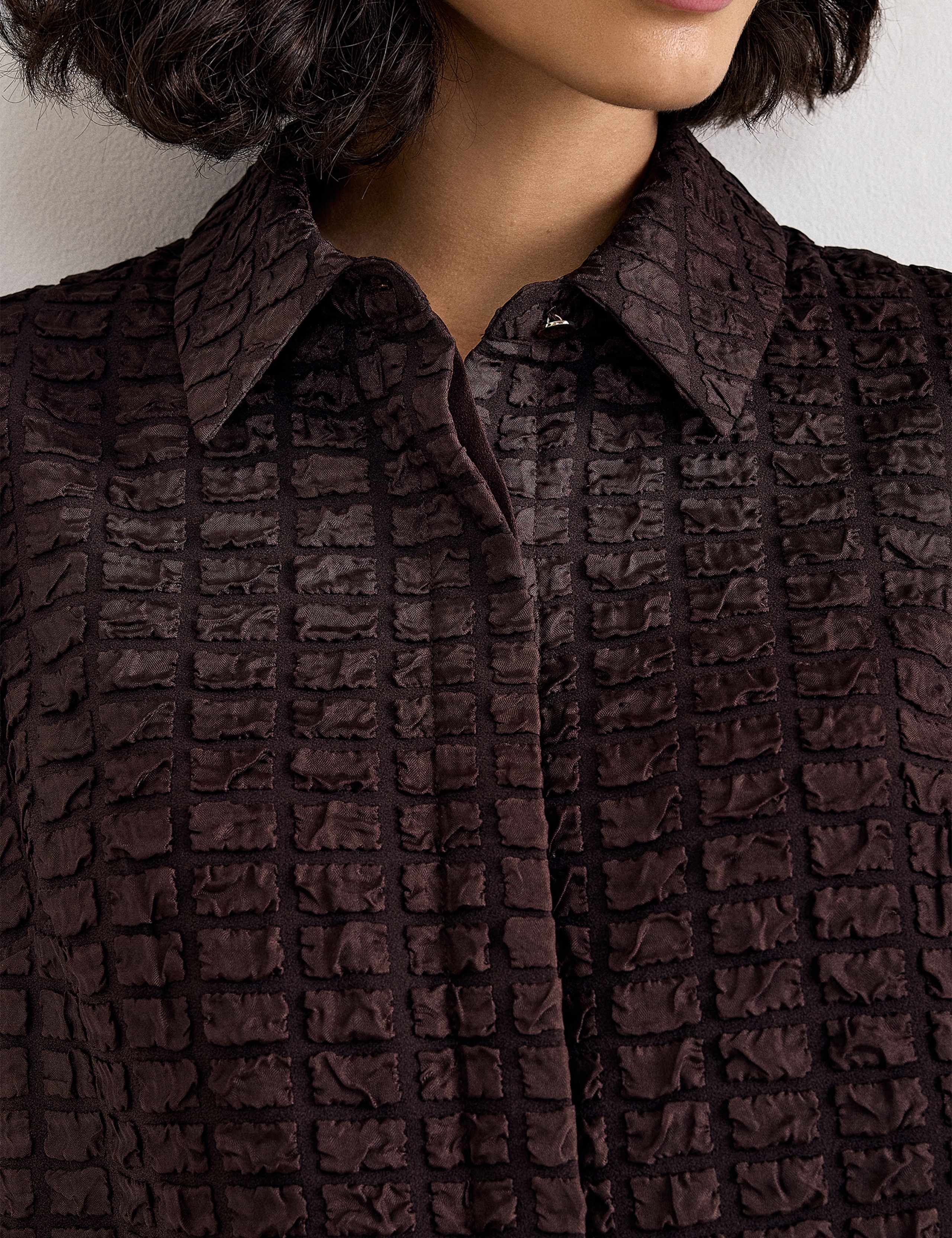 Textured Mini Skater Dress 4 of 7