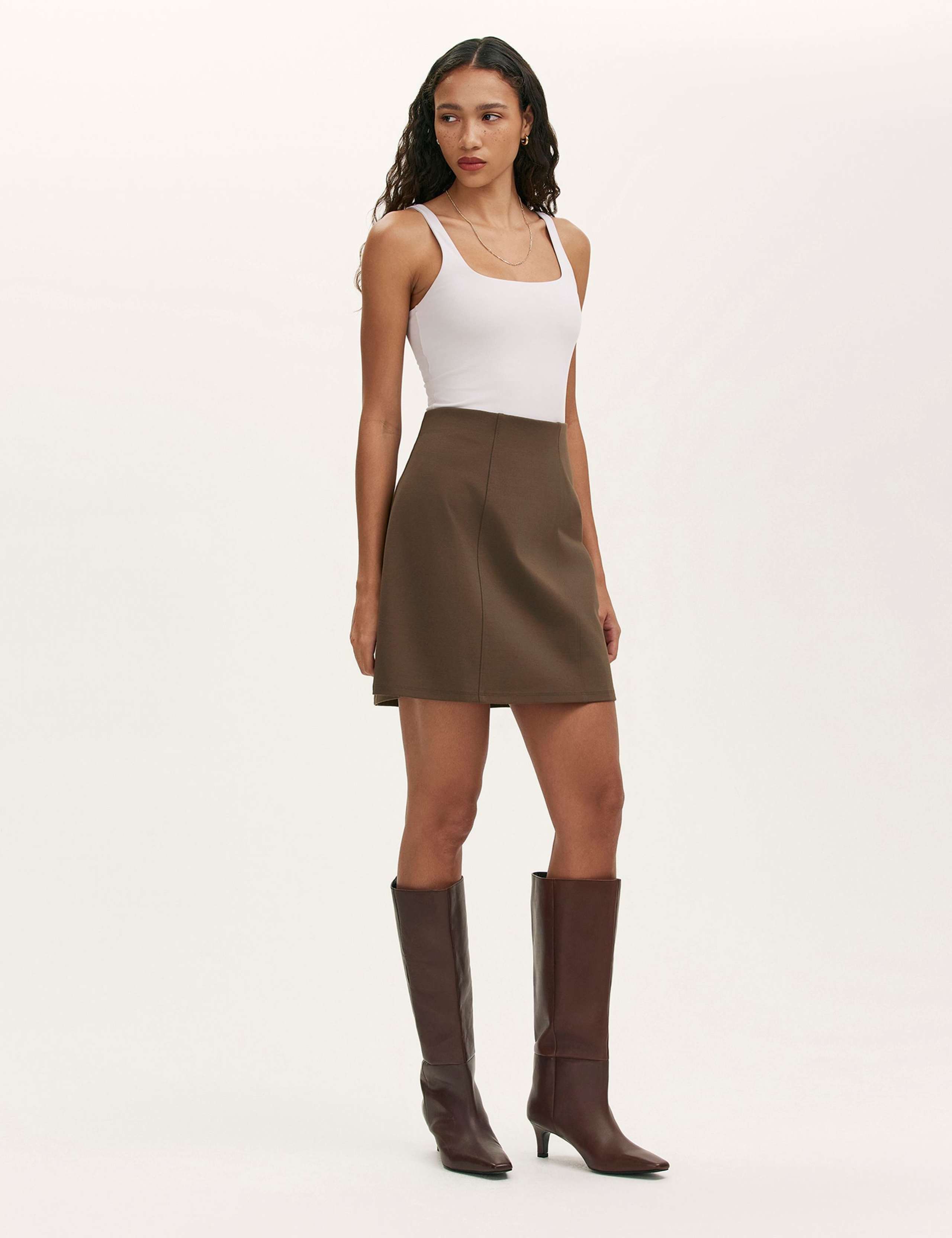 Jersey Mini A-Line Skirt 1 of 4