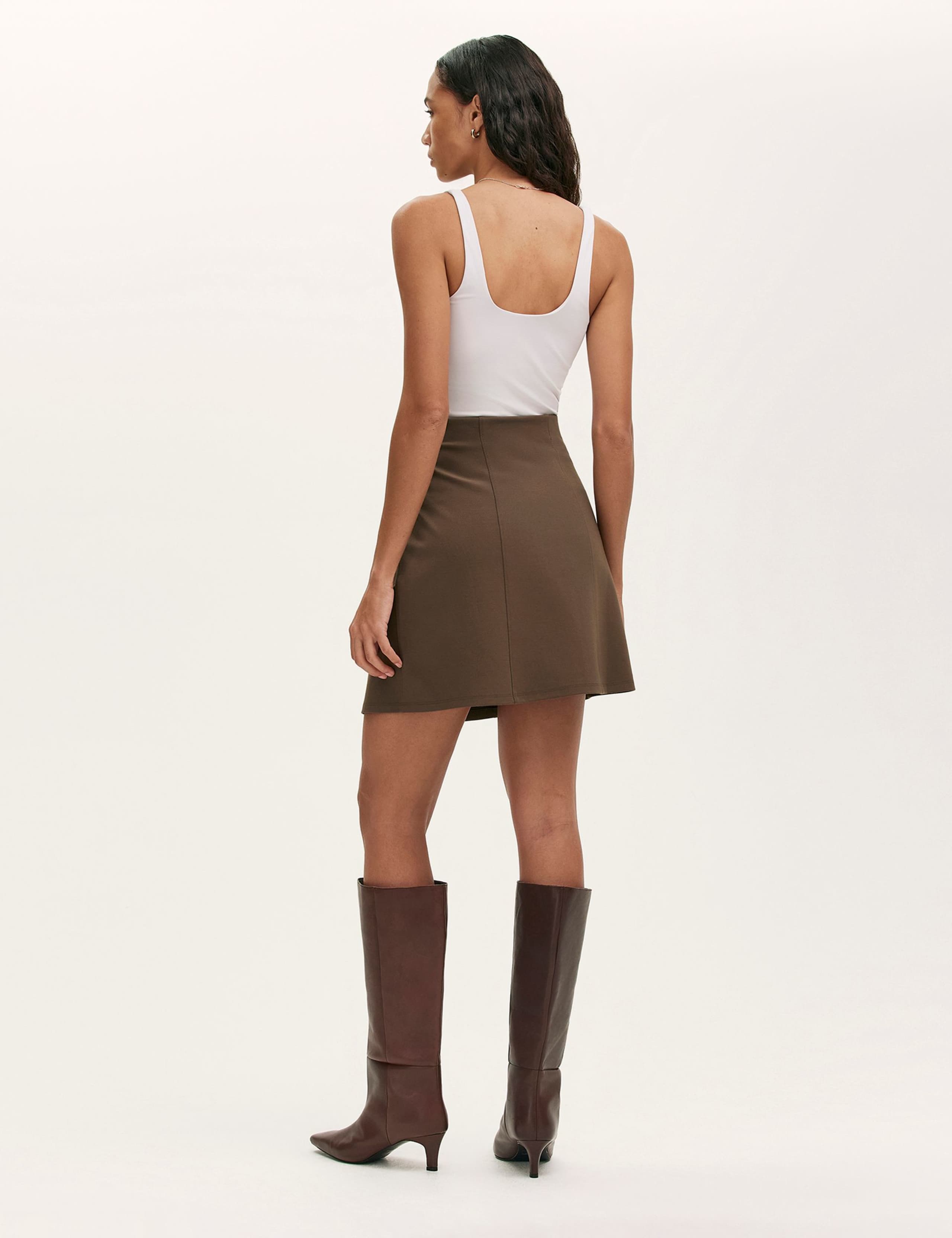 Jersey Mini A-Line Skirt 2 of 4