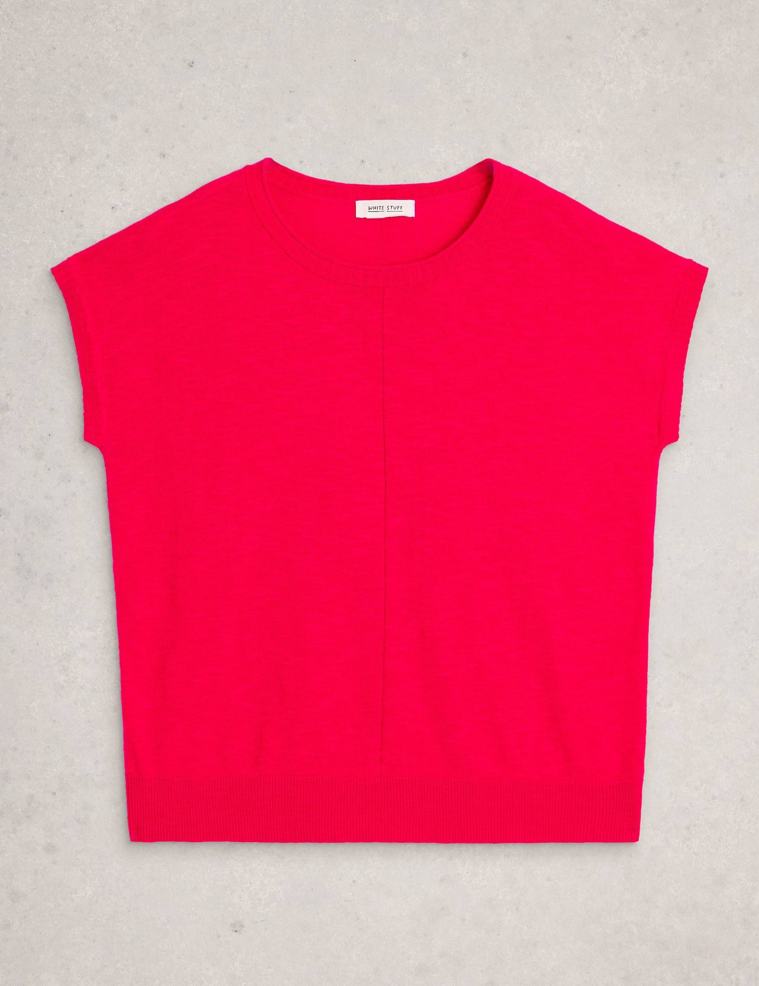 Cotton Rich T-Shirt with Linen 2 of 6