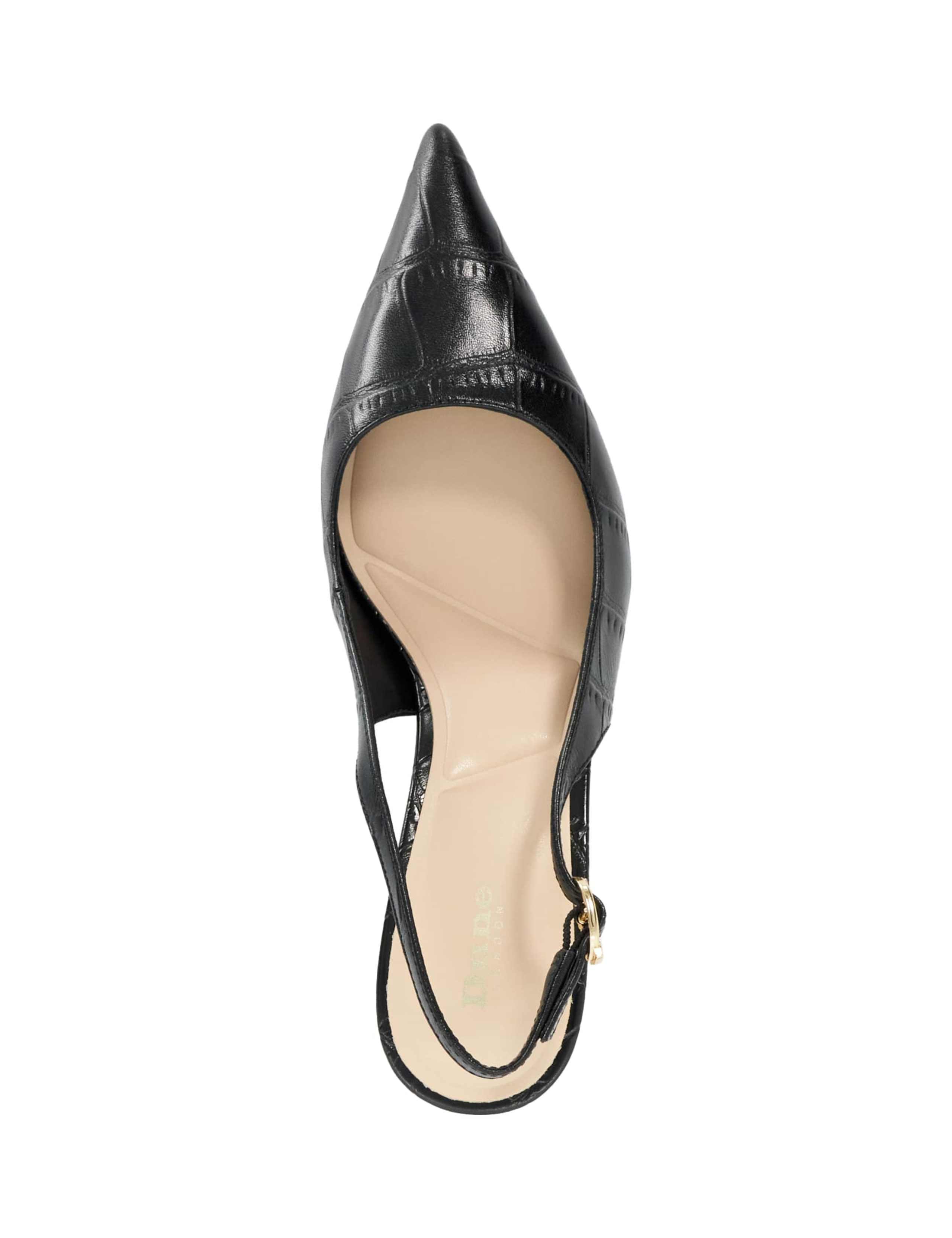 Leather Kitten Heel Court Shoes 2 of 6