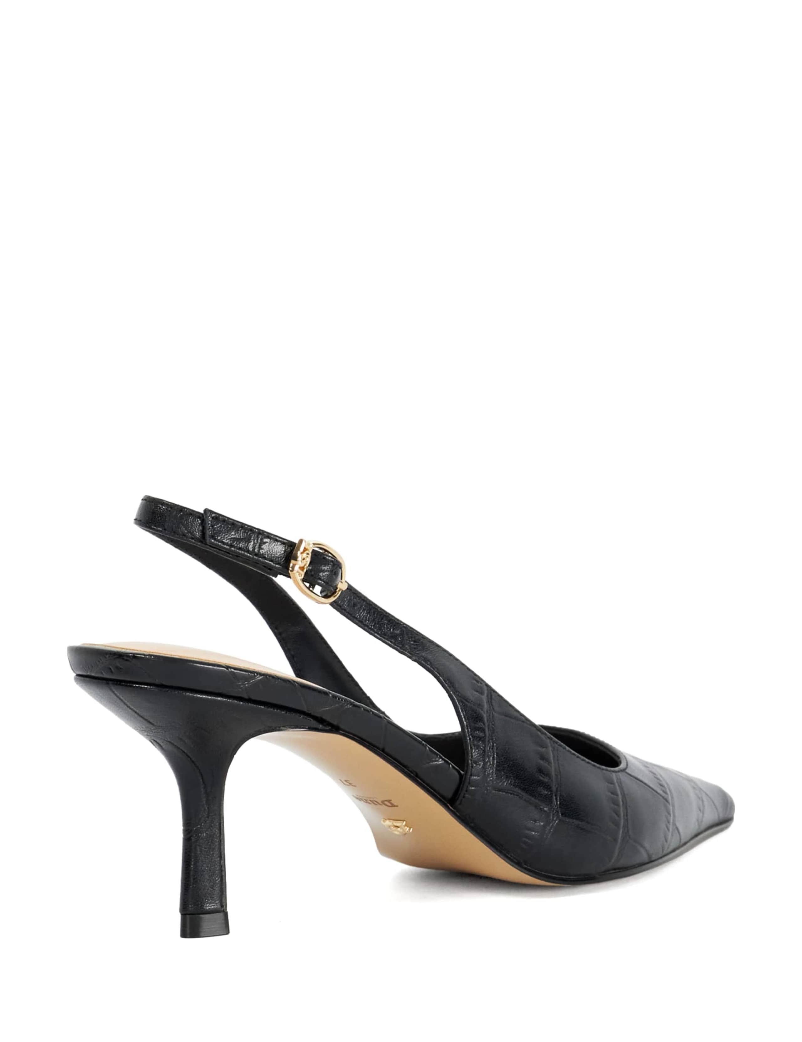 Leather Kitten Heel Court Shoes 6 of 6