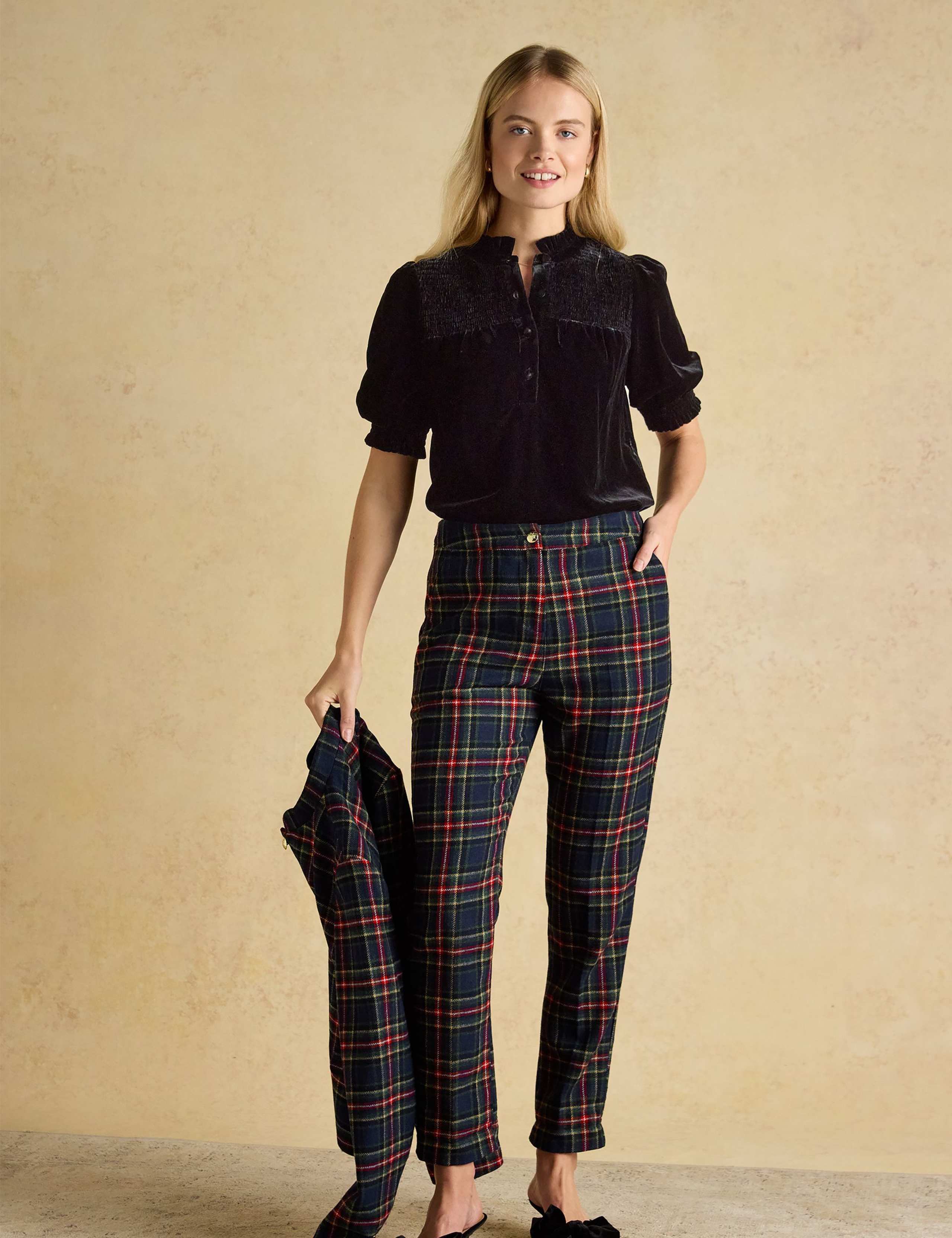 Velvet High Neck Blouse 3 of 6