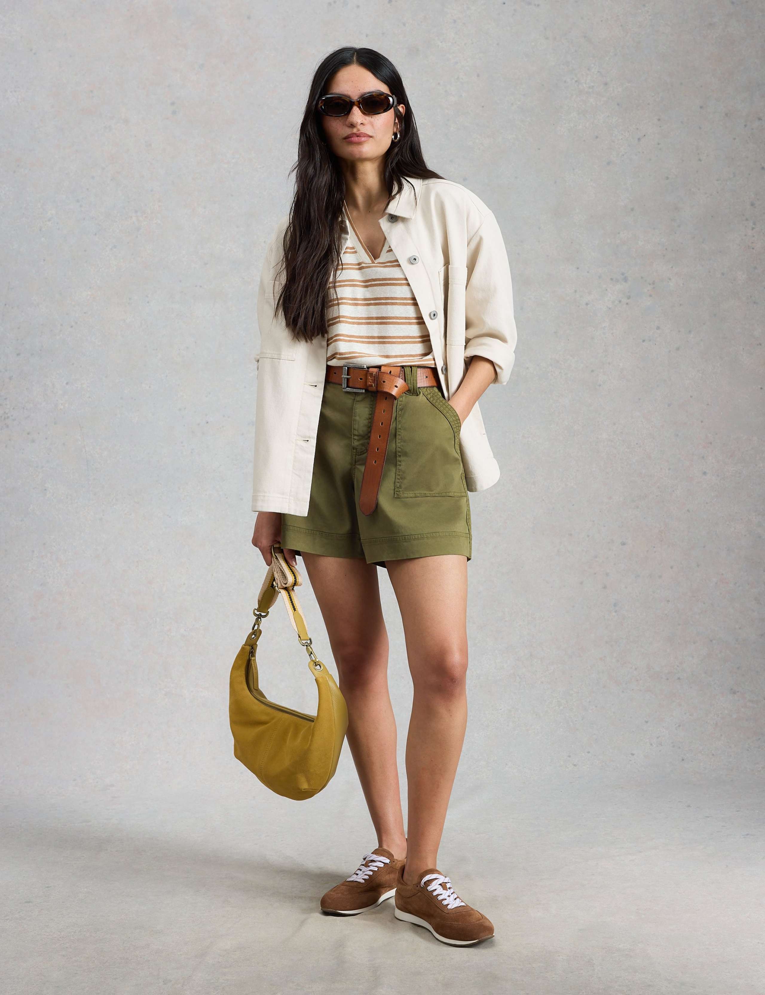 Lyocell Rich Cargo Shorts with Cotton 3 of 6