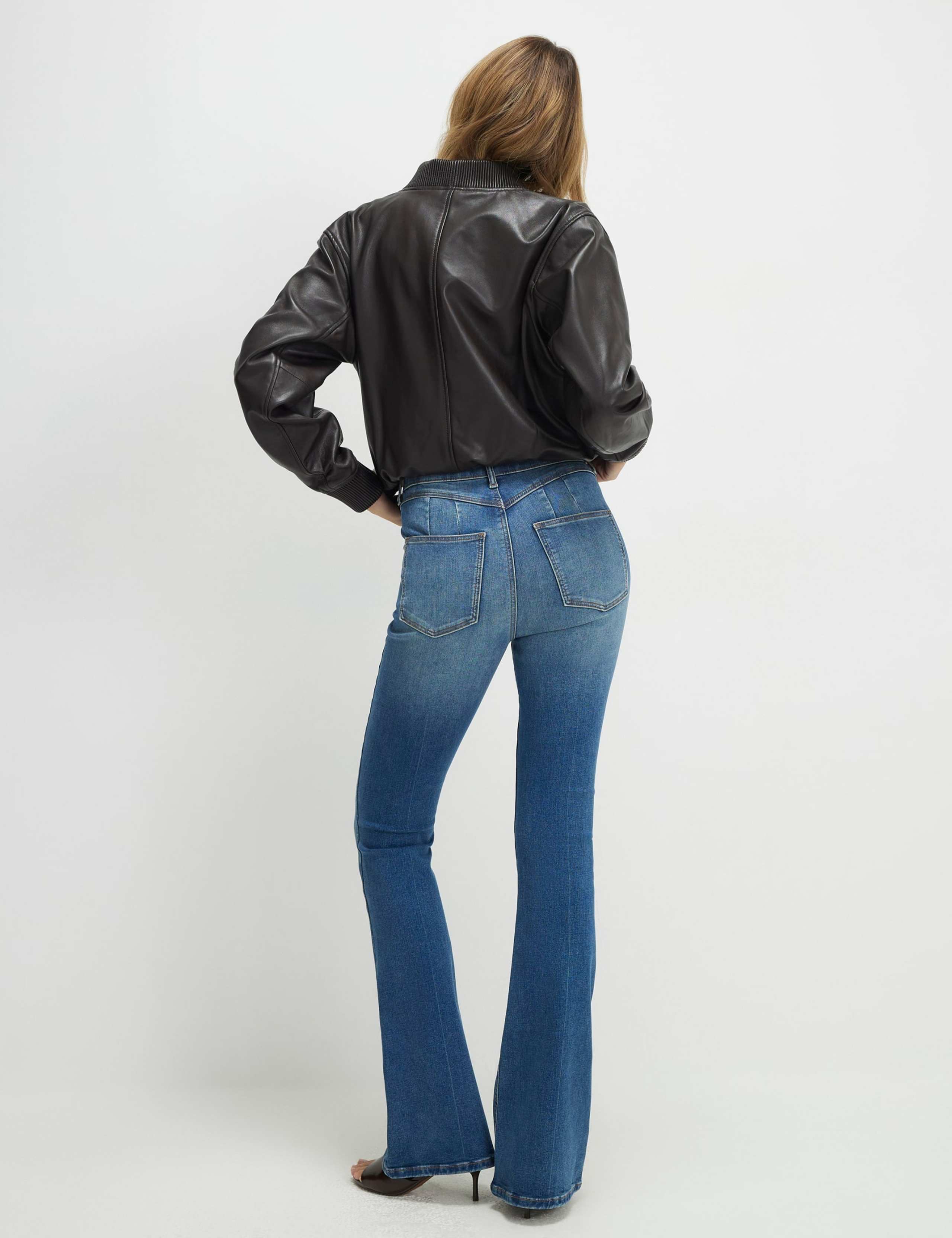 Washed Sculpt Flare Jeans 2 of 4