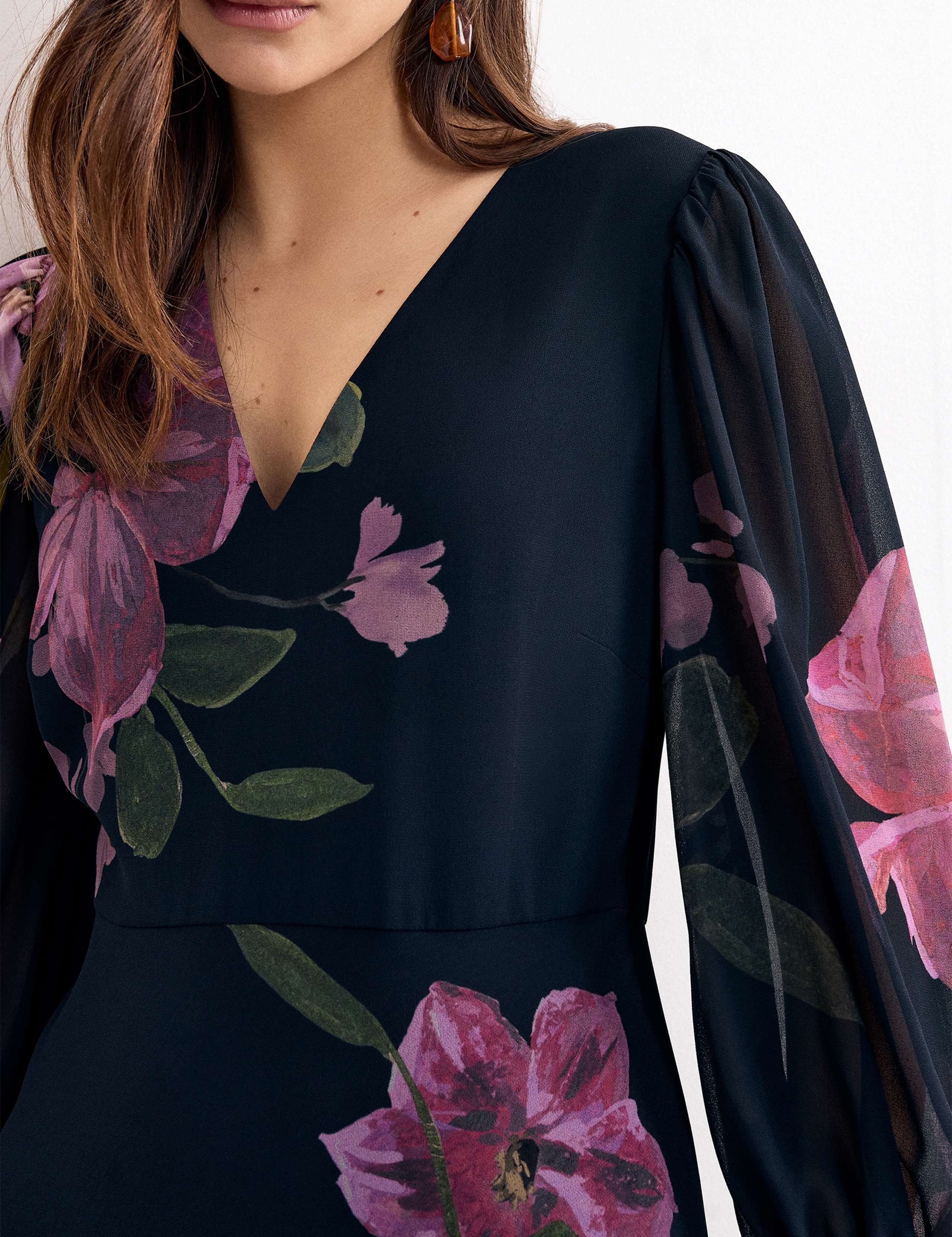 Floral V-Neck Maxi Dress 7 of 7