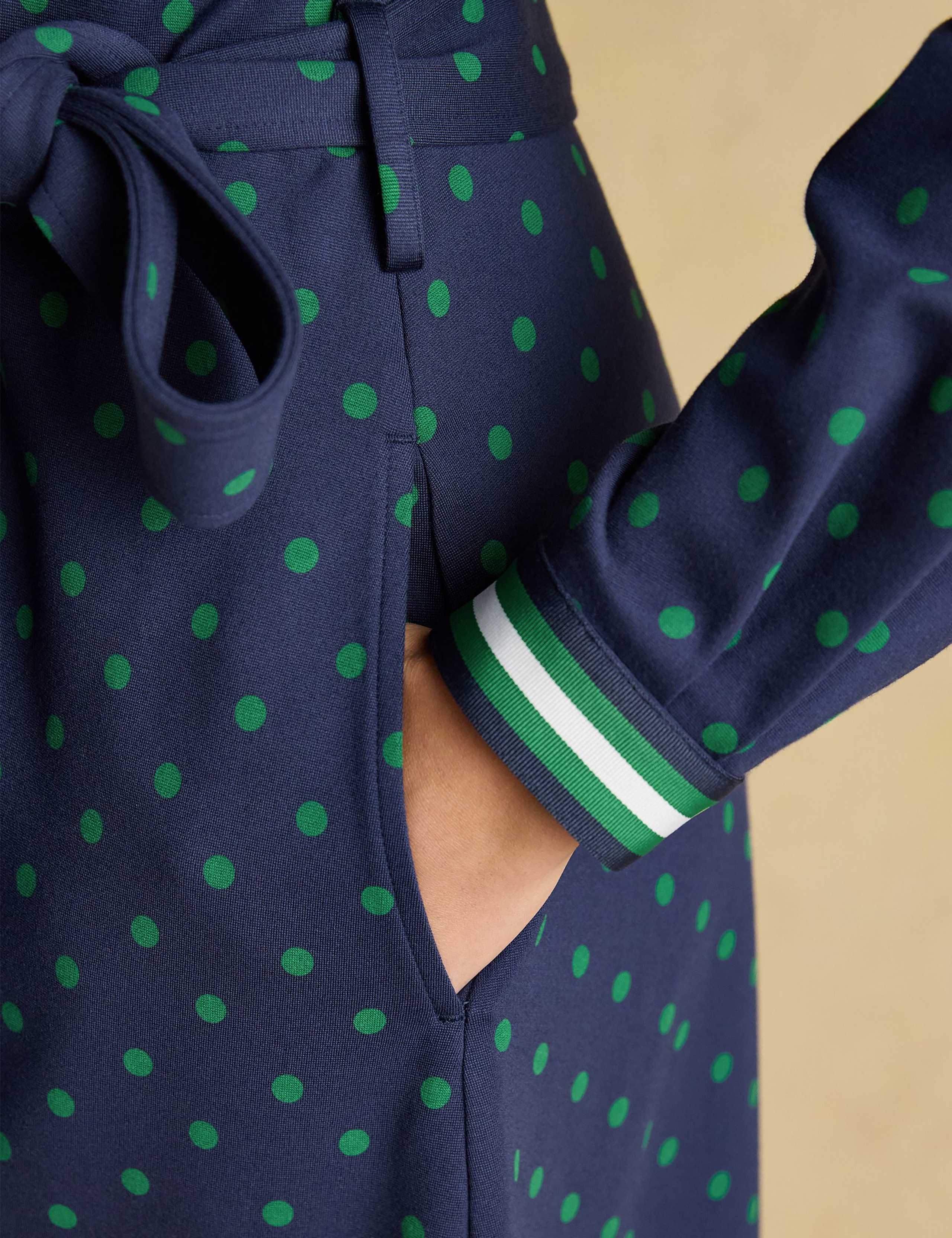 Polka Dot Button Front Midi Shirt Dress 7 of 10