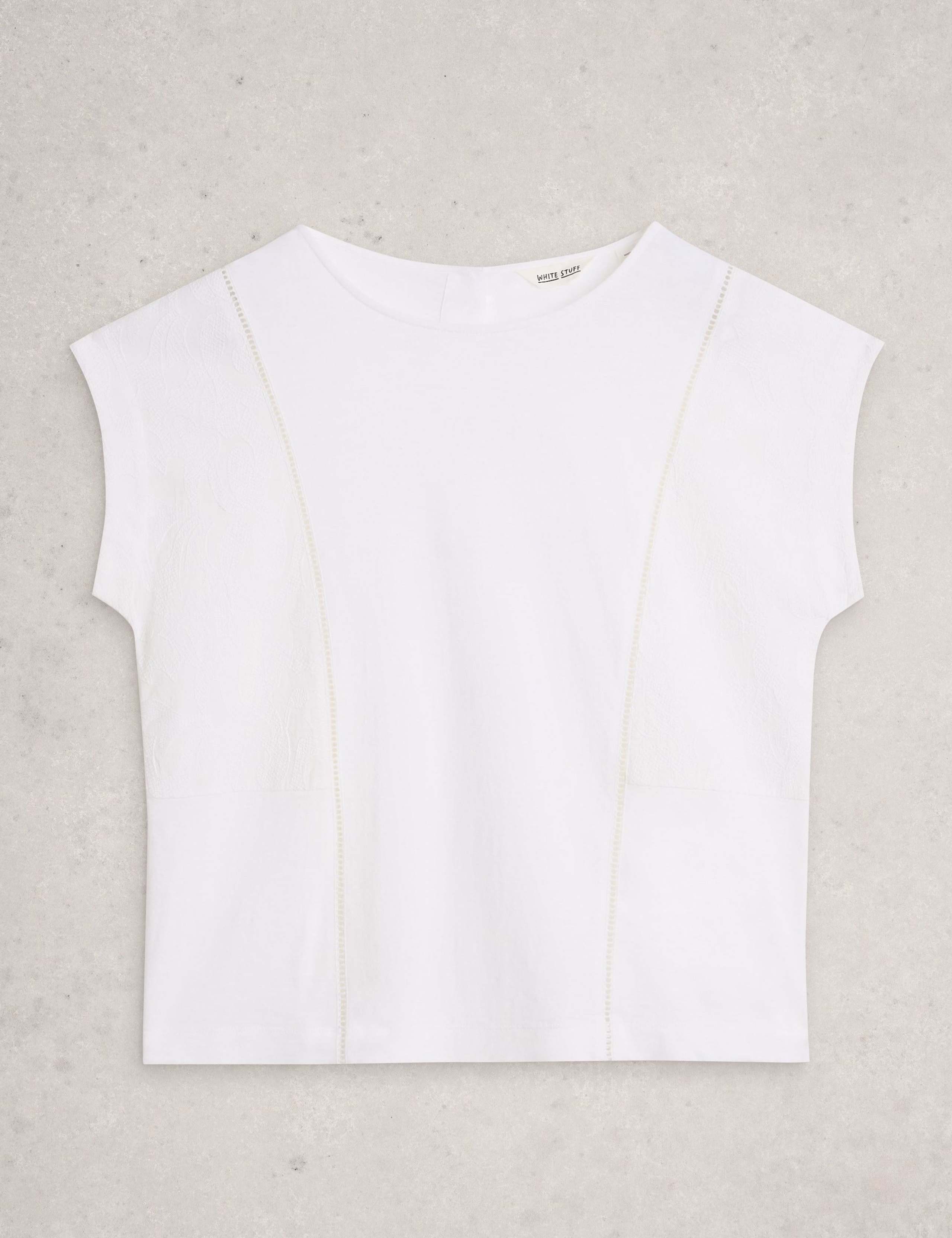 Pure Cotton Broderie T-Shirt 2 of 6