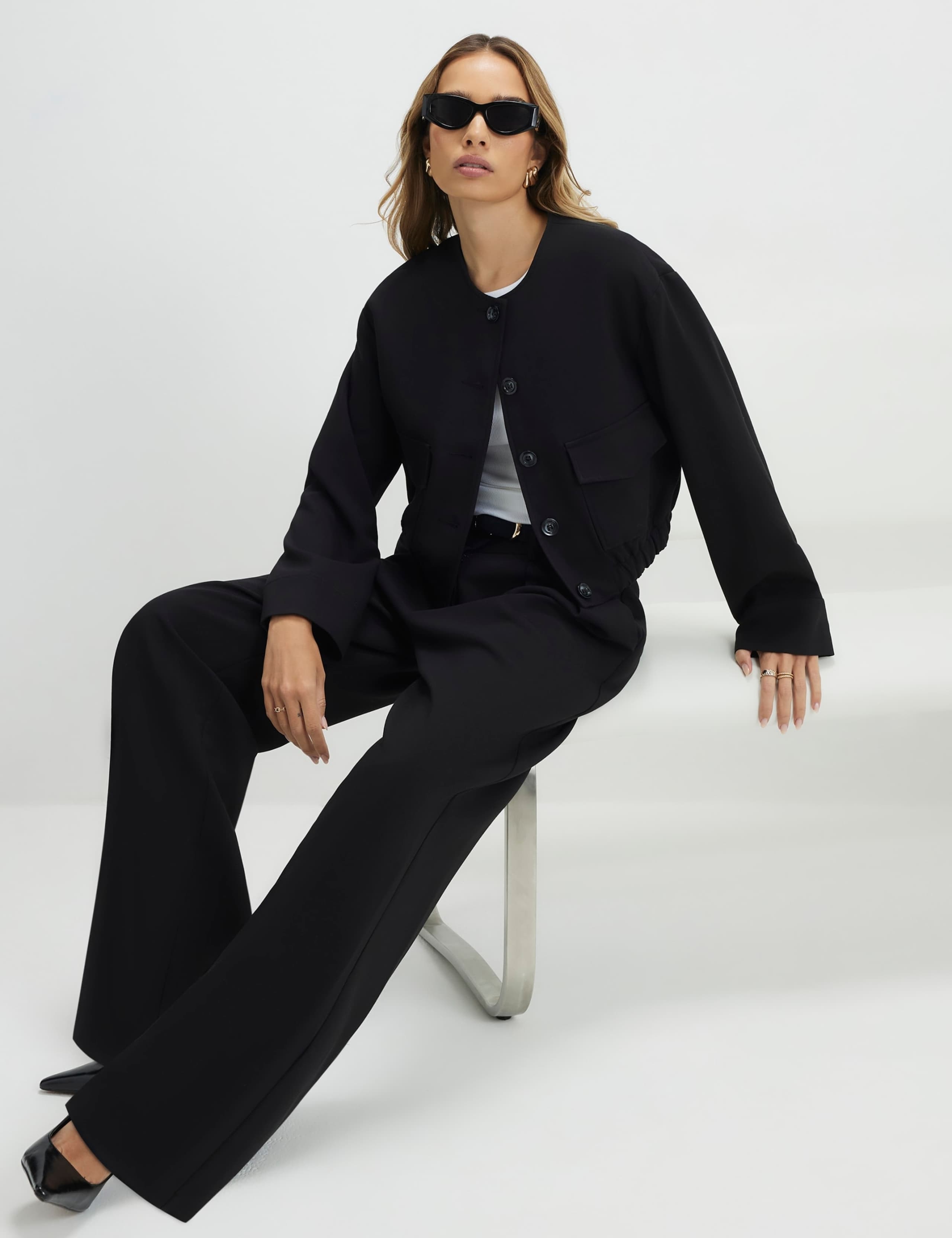 Belted Wide Leg Trousers 2 of 4