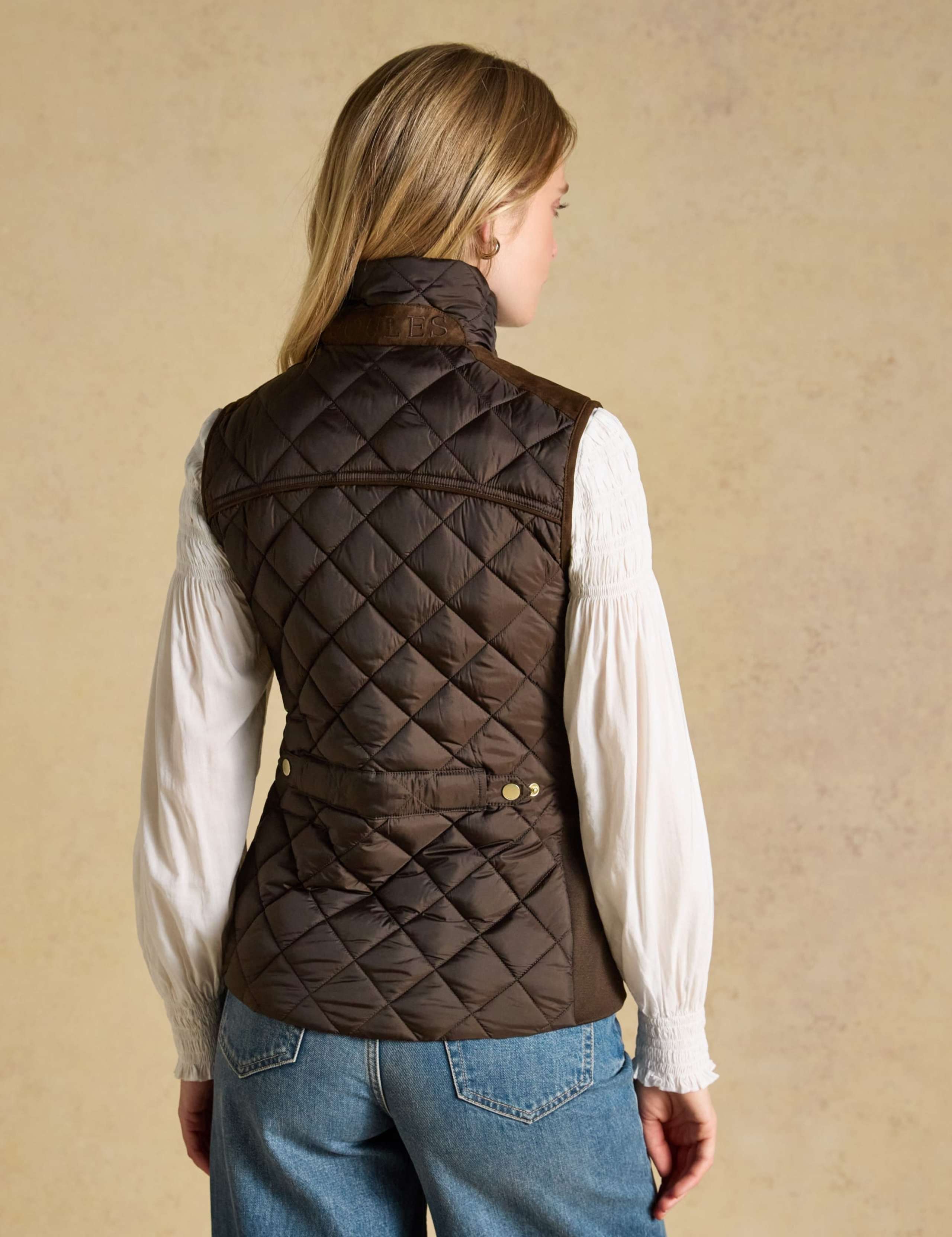 Showerproof Embroidered Quilted Gilet 2 of 10