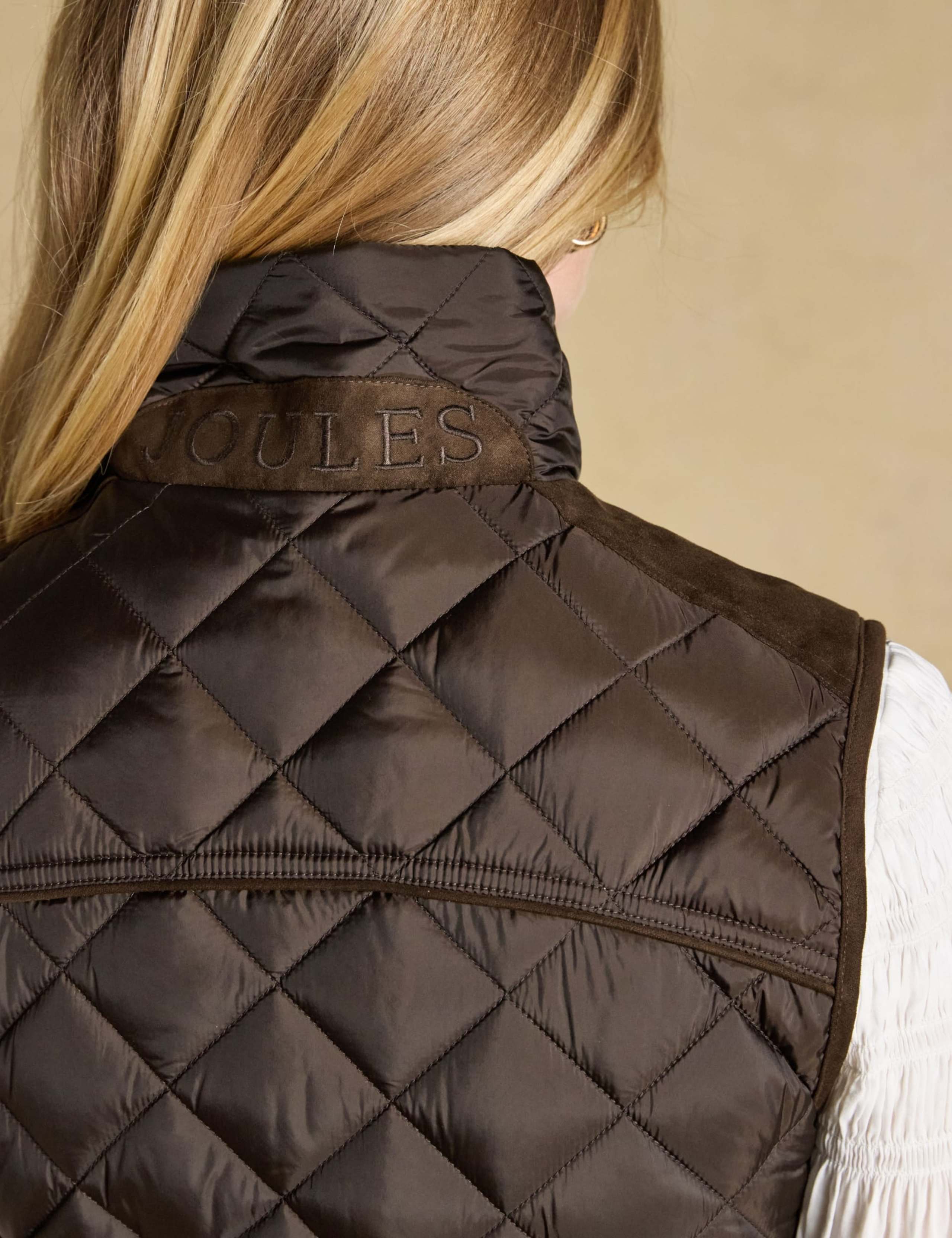 Showerproof Embroidered Quilted Gilet 9 of 10