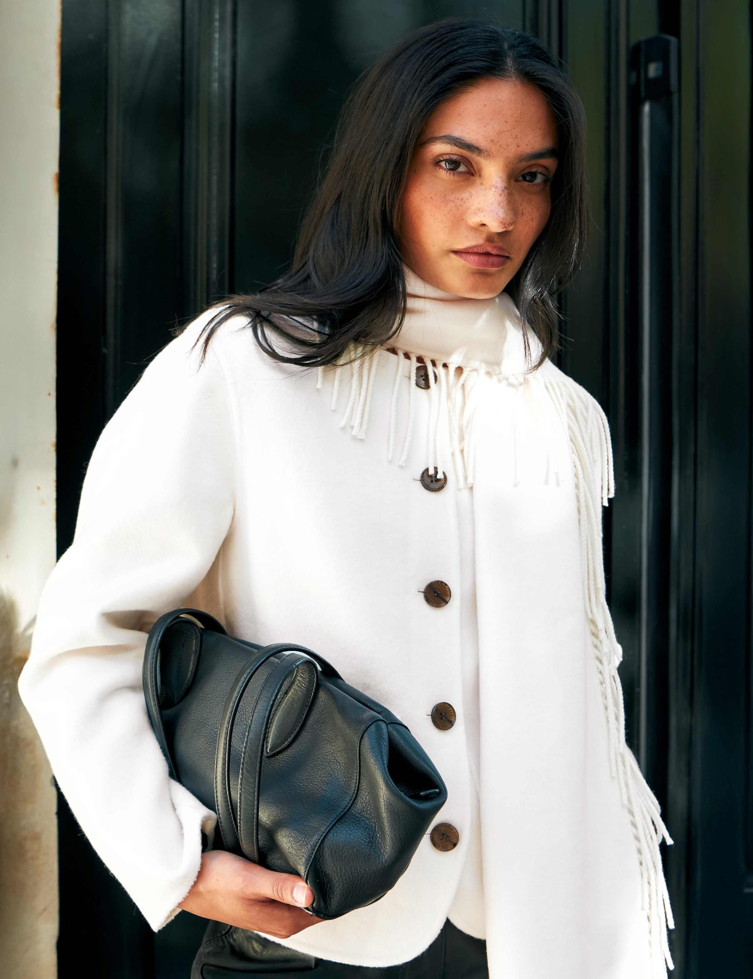 Checked Zip Up Cropped Jacket 2 of 5