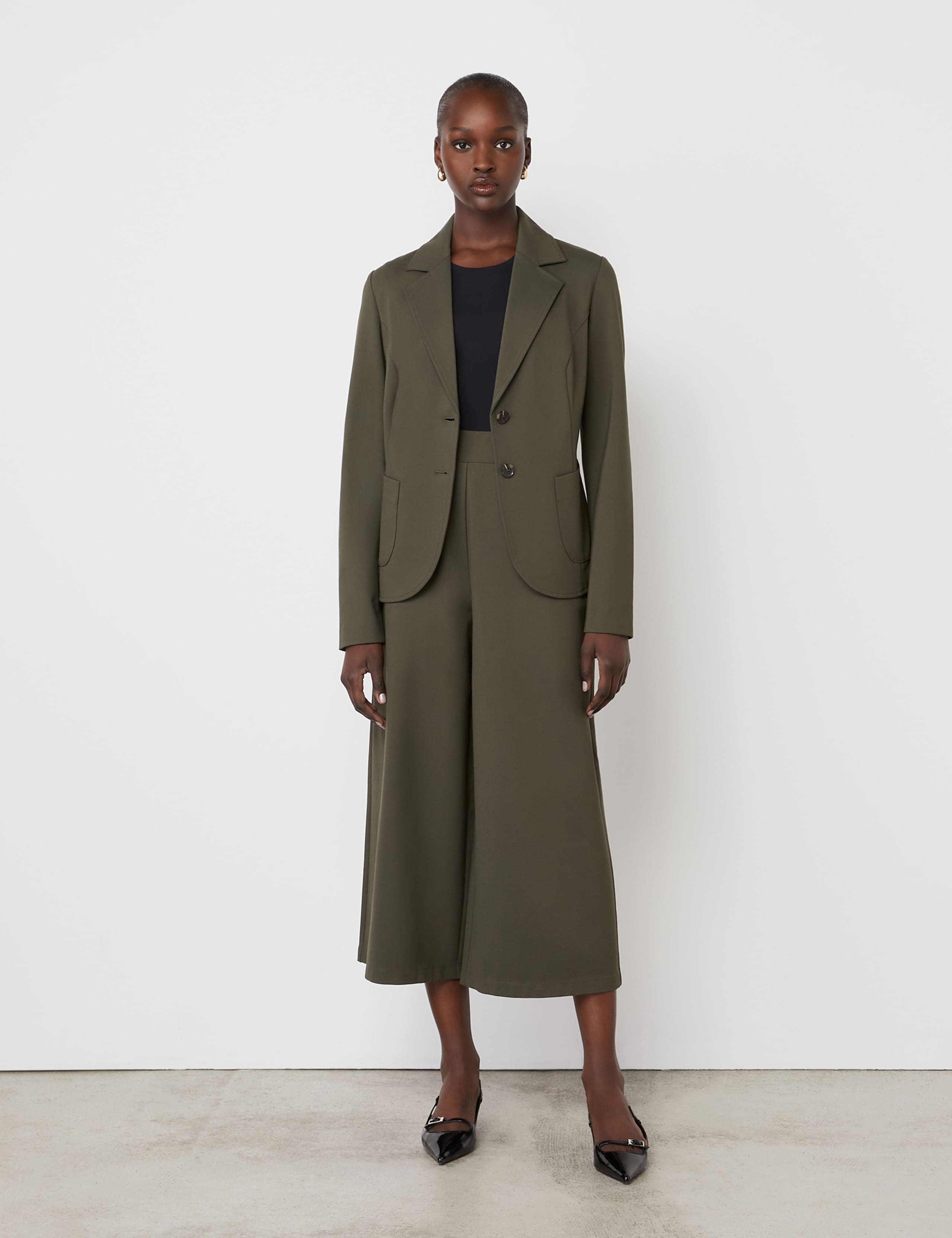 Ponte Jersey Single Breasted Blazer 2 of 4