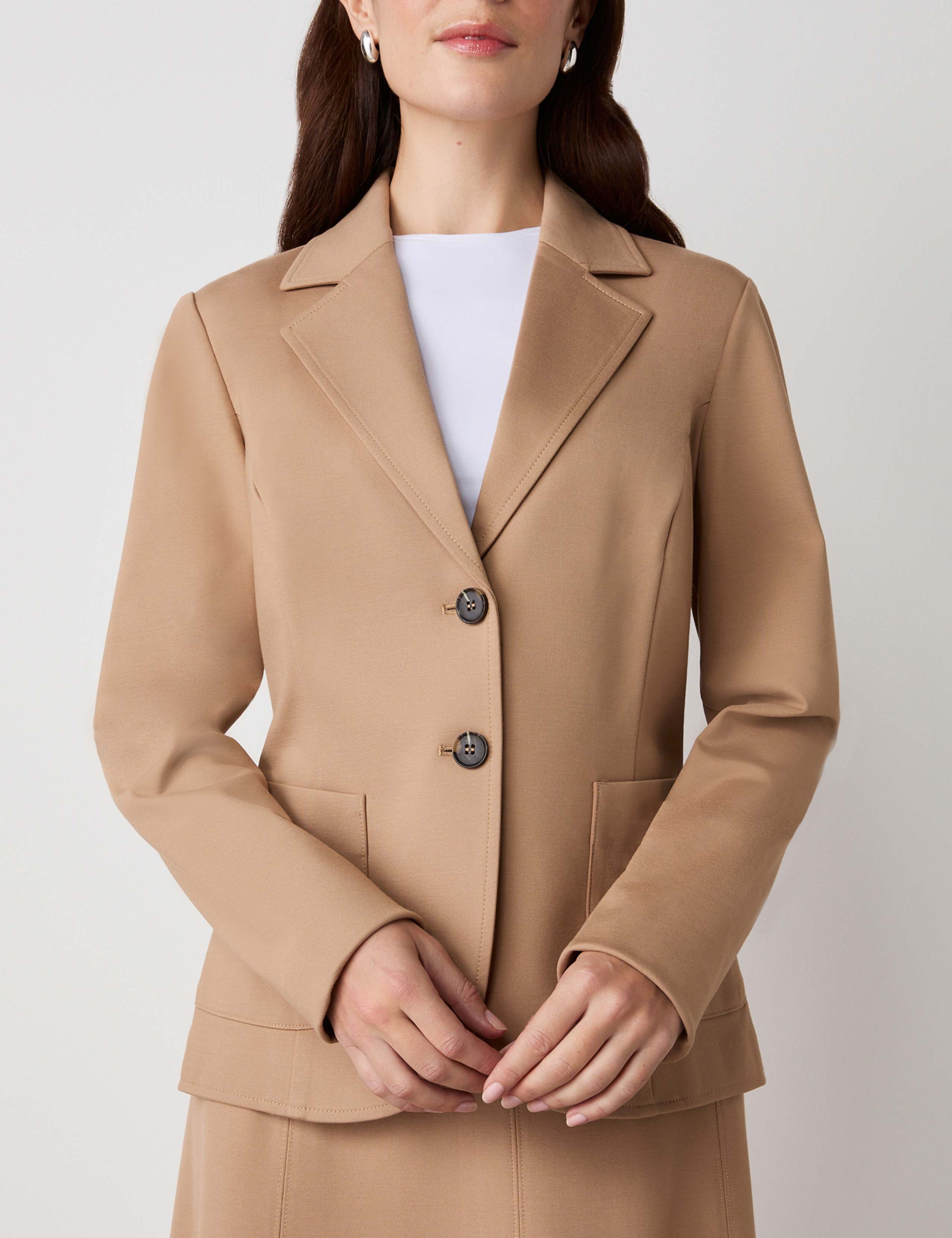 Ponte Jersey Single Breasted Blazer 1 of 3