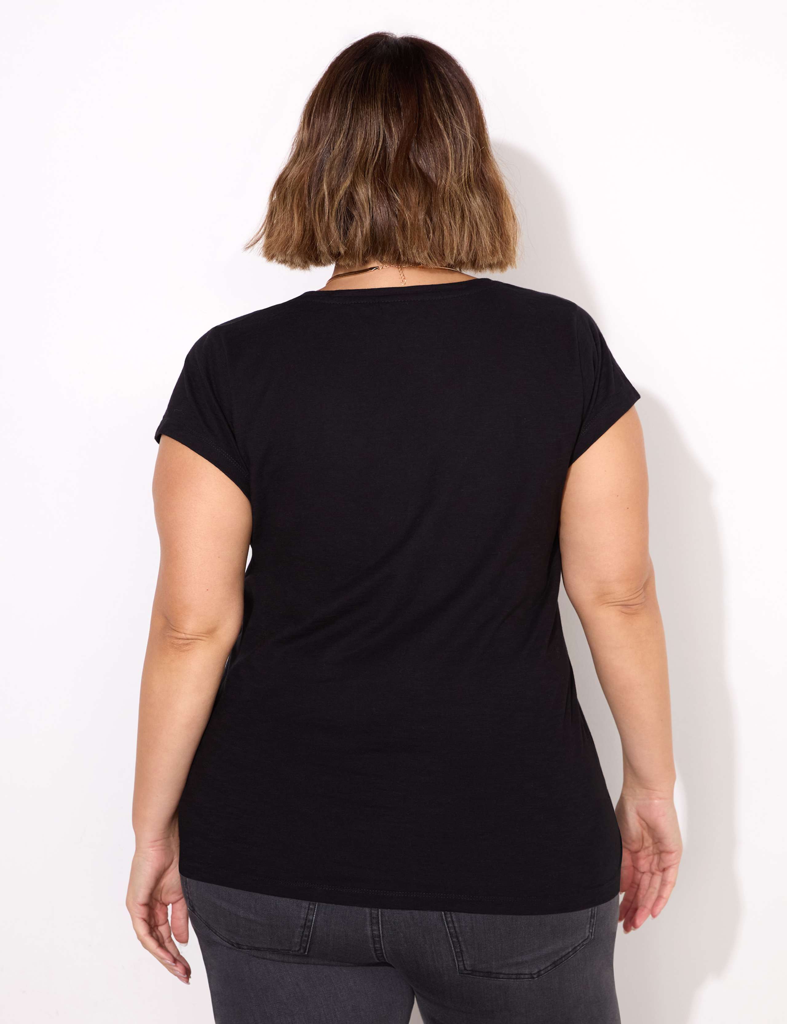 Pure Cotton Scoop Neck T-Shirt 2 of 2