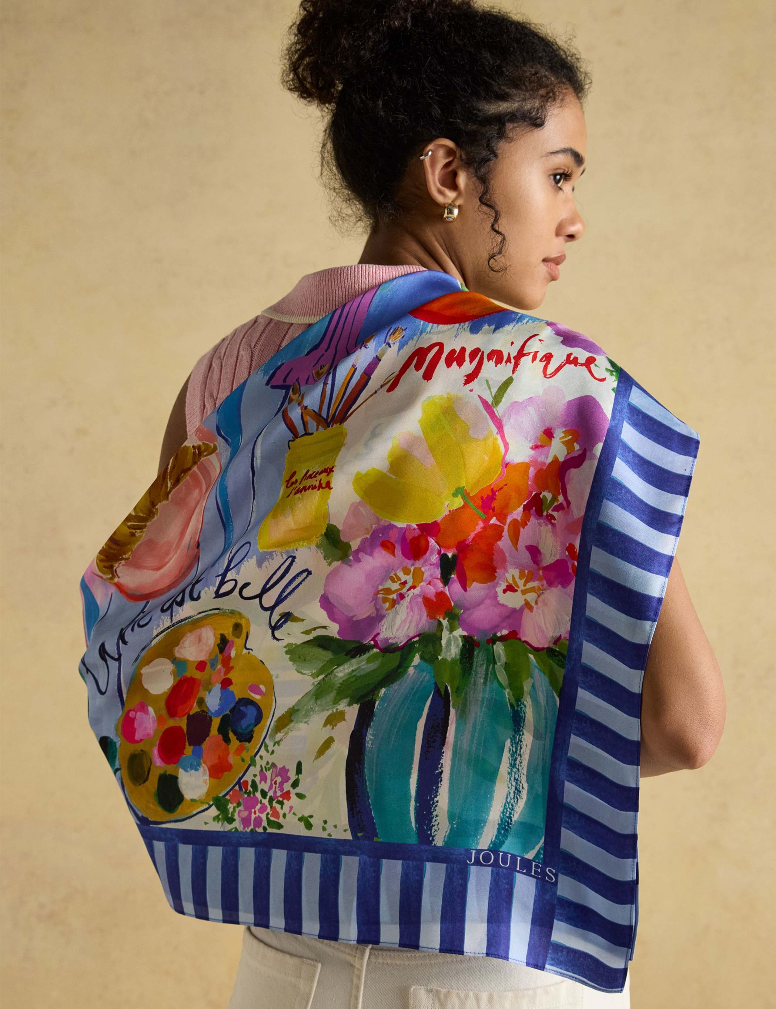 Pure Silk Printed Scarf 4 of 6