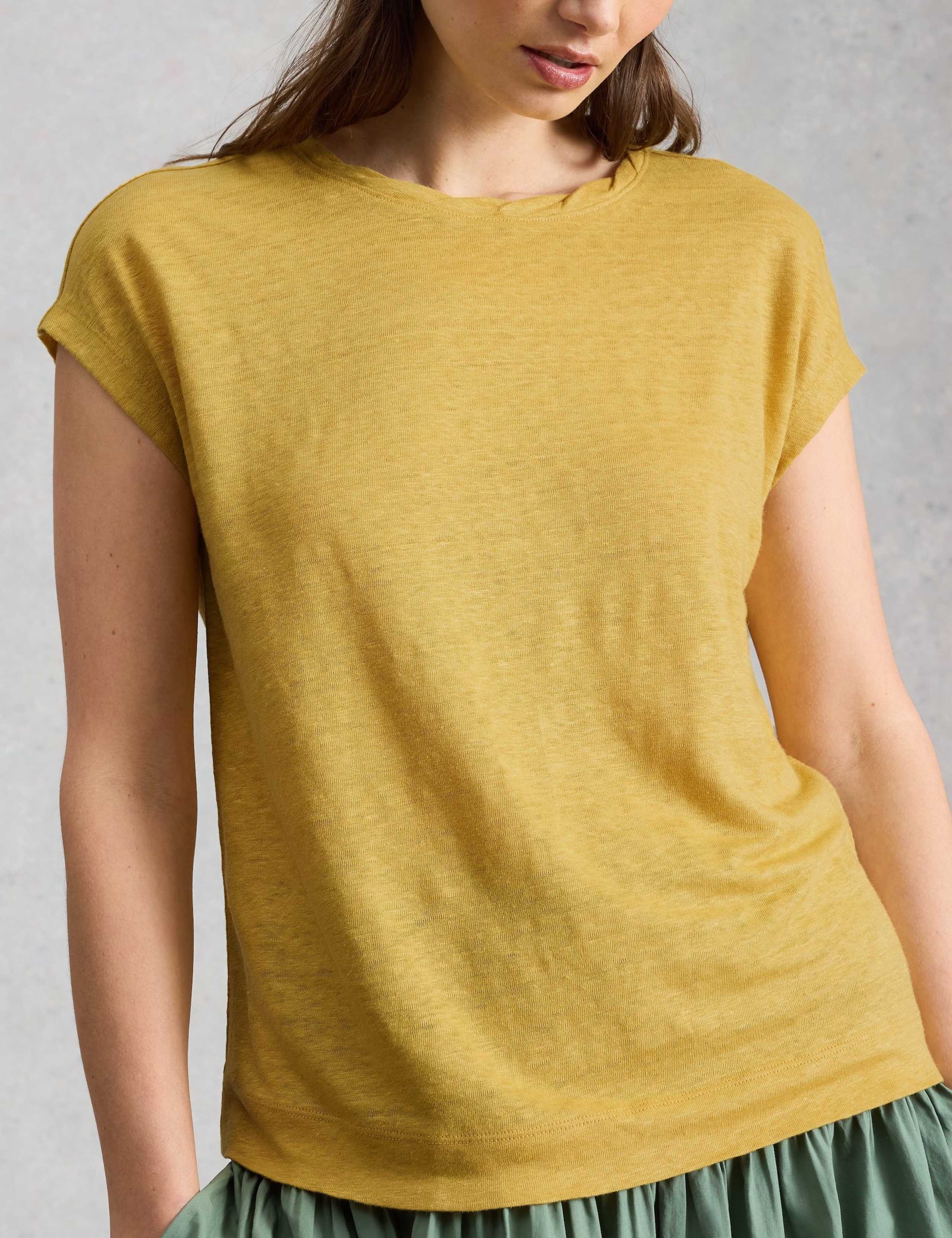 Pure Linen Jersey T-Shirt 3 of 6