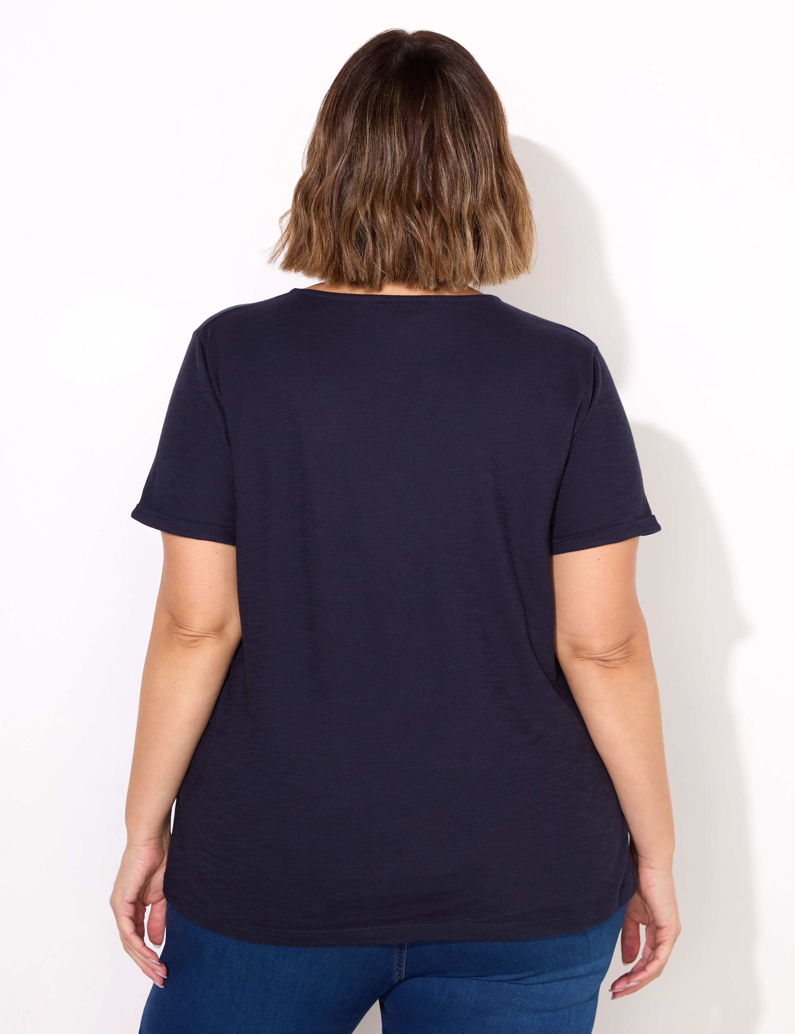 Pure Cotton V-Neck T-Shirt 3 of 3