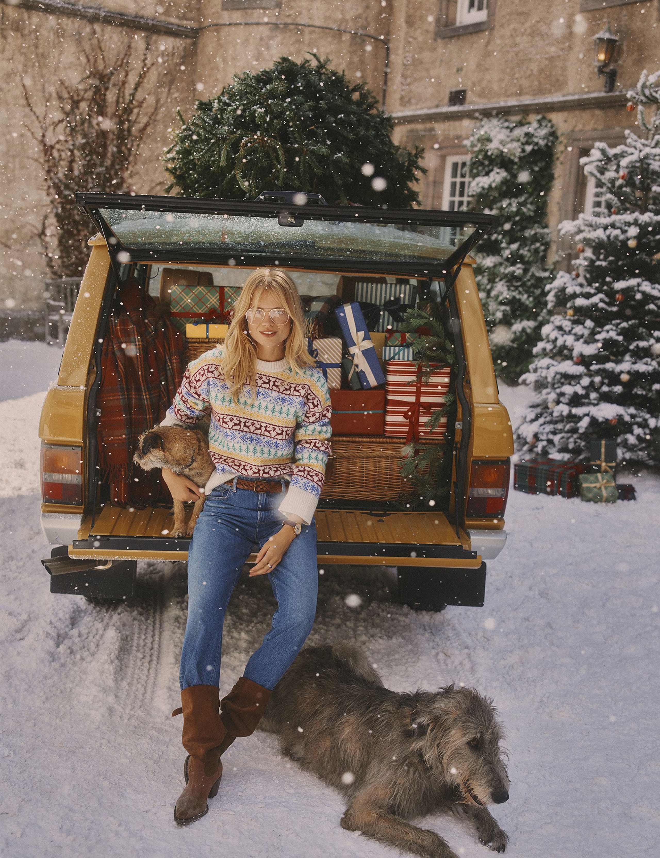 Fair Isle Crew Neck Jumper with Wool 6 of 9