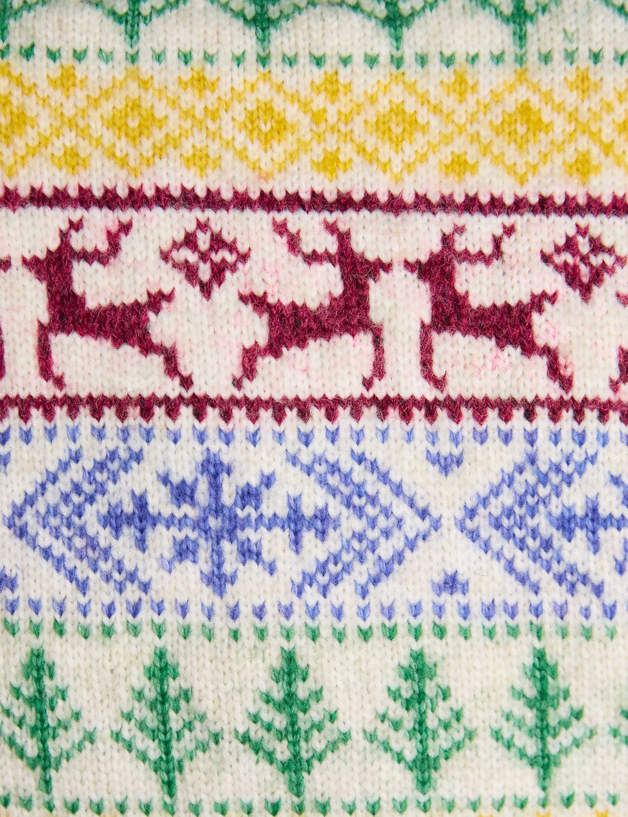 Fair Isle Crew Neck Jumper with Wool 7 of 9