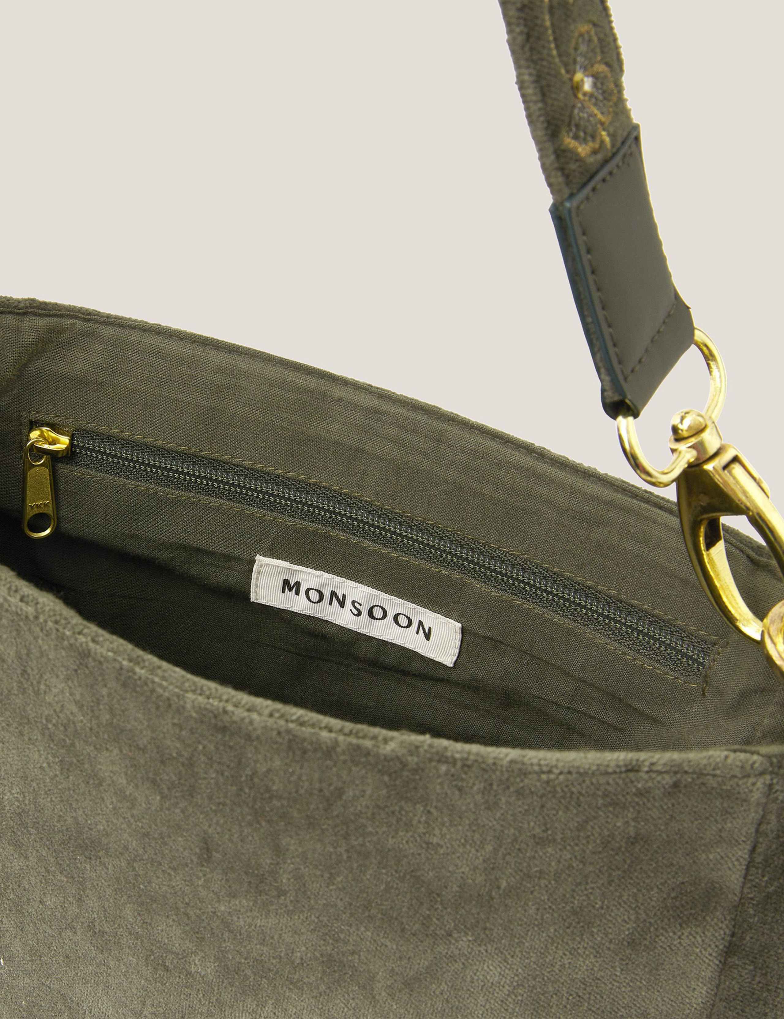 Pure Cotton Embroidered Cross Body Satchel 3 of 5