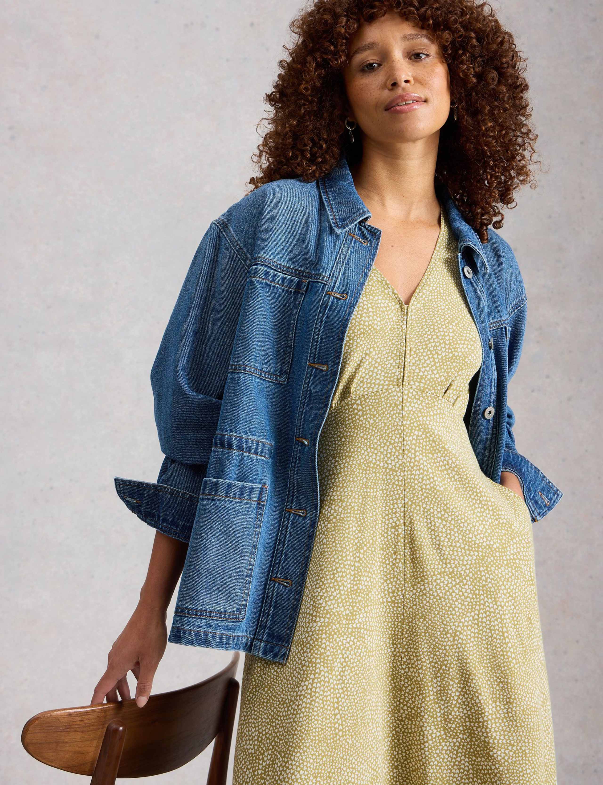 Cotton Modal Blend Jersey Midi Tea Dress 5 of 6