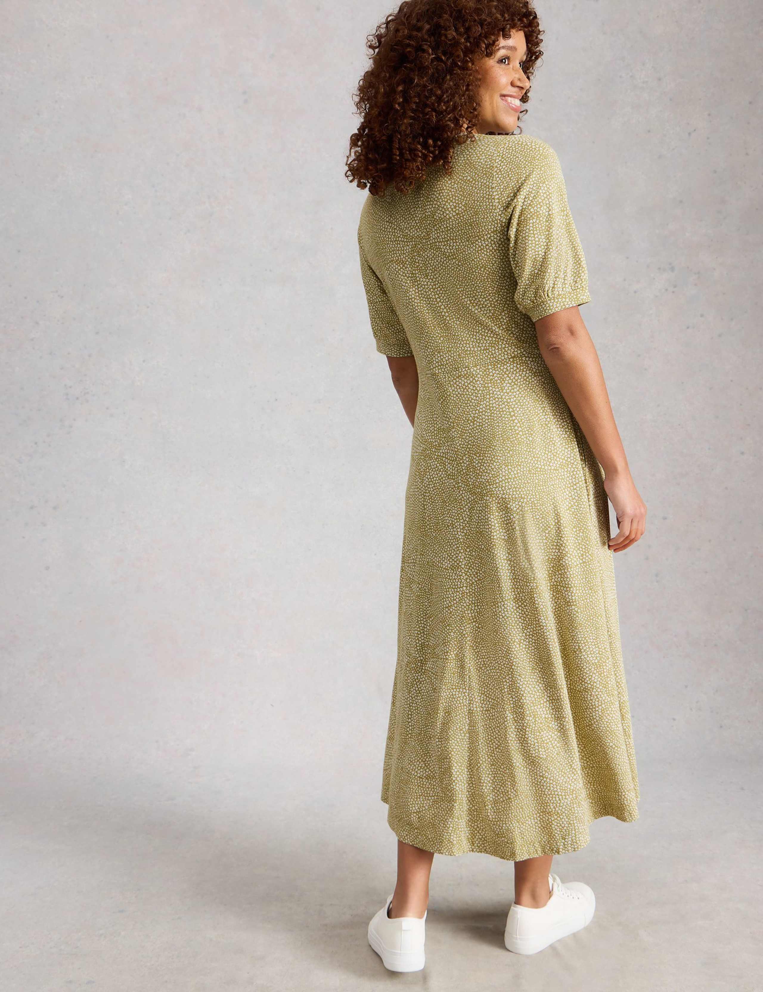 Cotton Modal Blend Jersey Midi Tea Dress 6 of 6