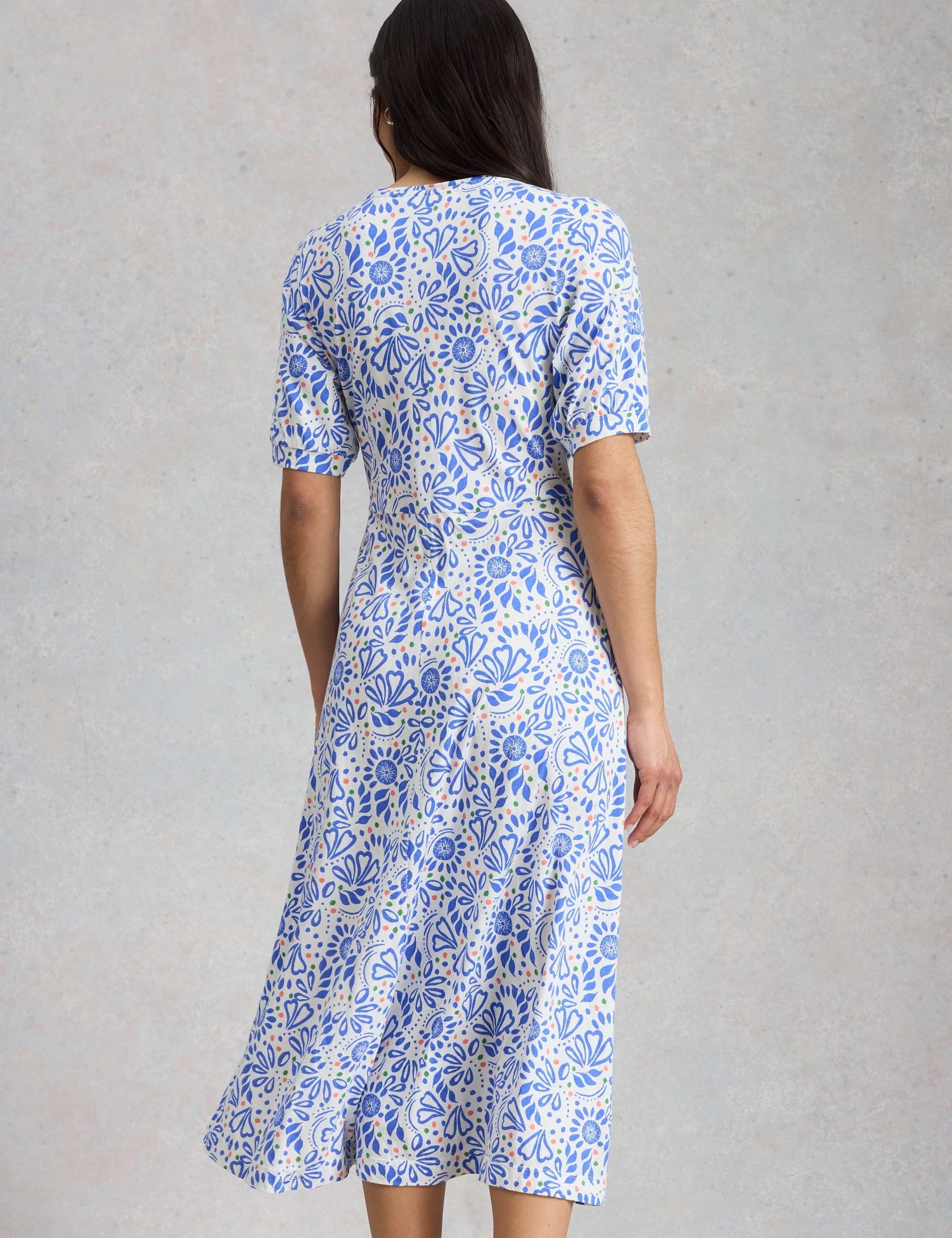 Cotton Modal Blend Jersey Midi Tea Dress 5 of 6