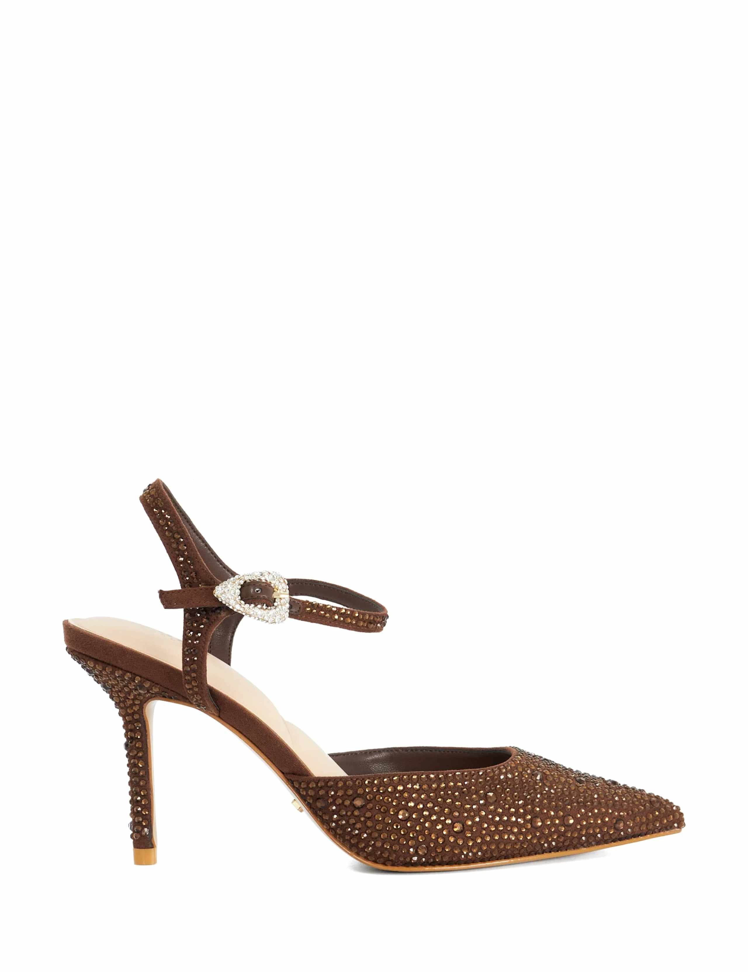 Embellished Stiletto Heel Pointed Court Shoes 1 of 5