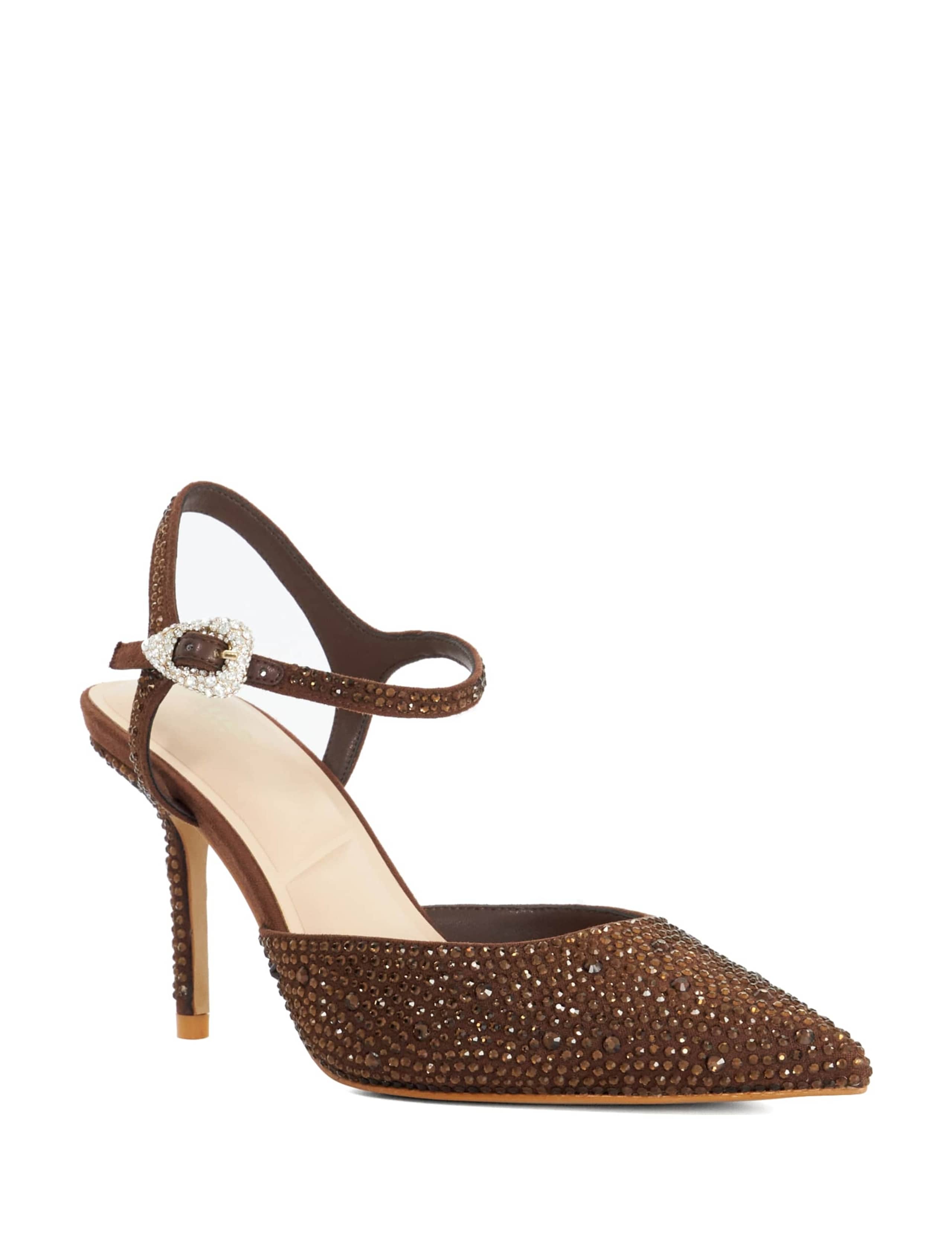 Embellished Stiletto Heel Pointed Court Shoes 3 of 5