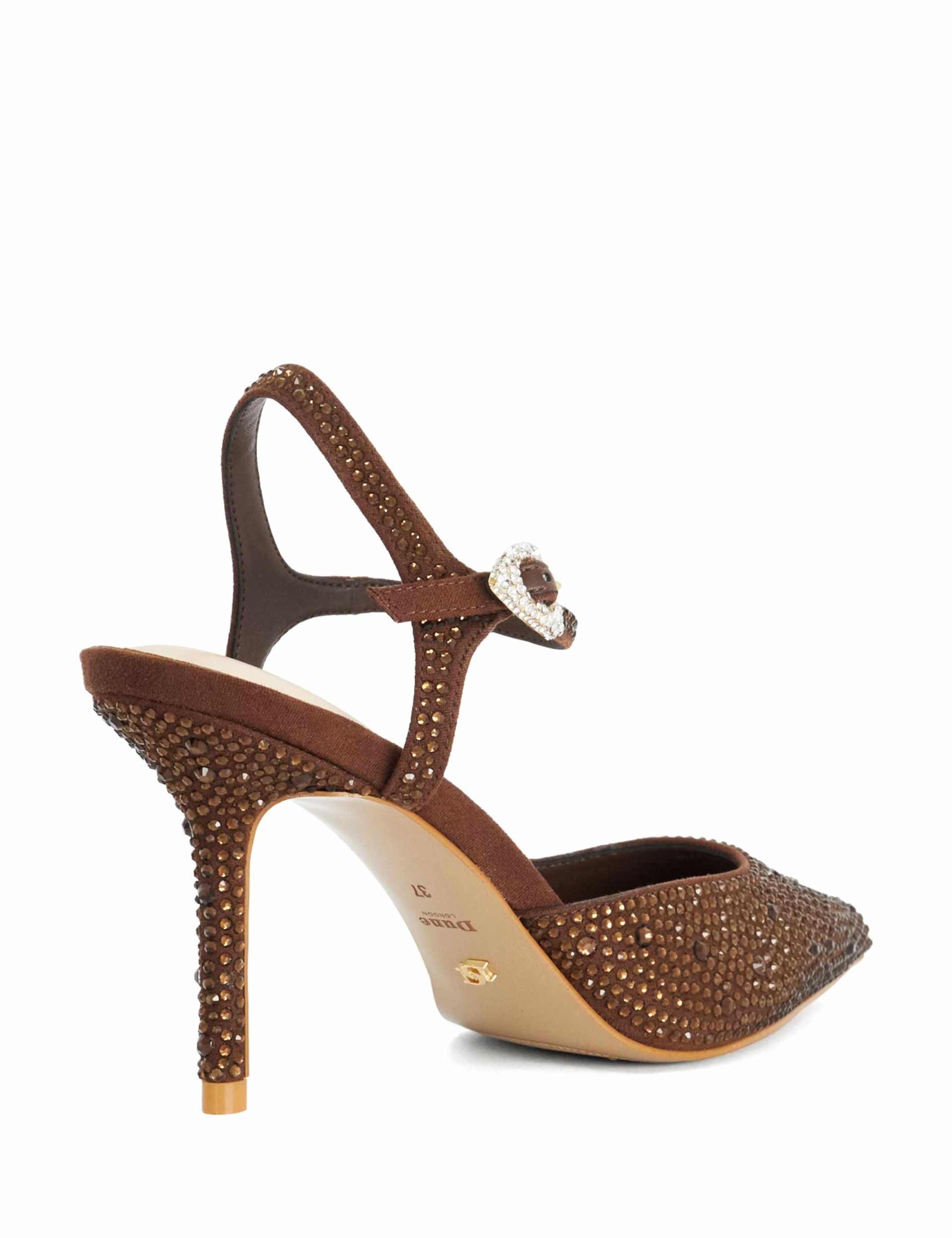 Embellished Stiletto Heel Pointed Court Shoes 5 of 5