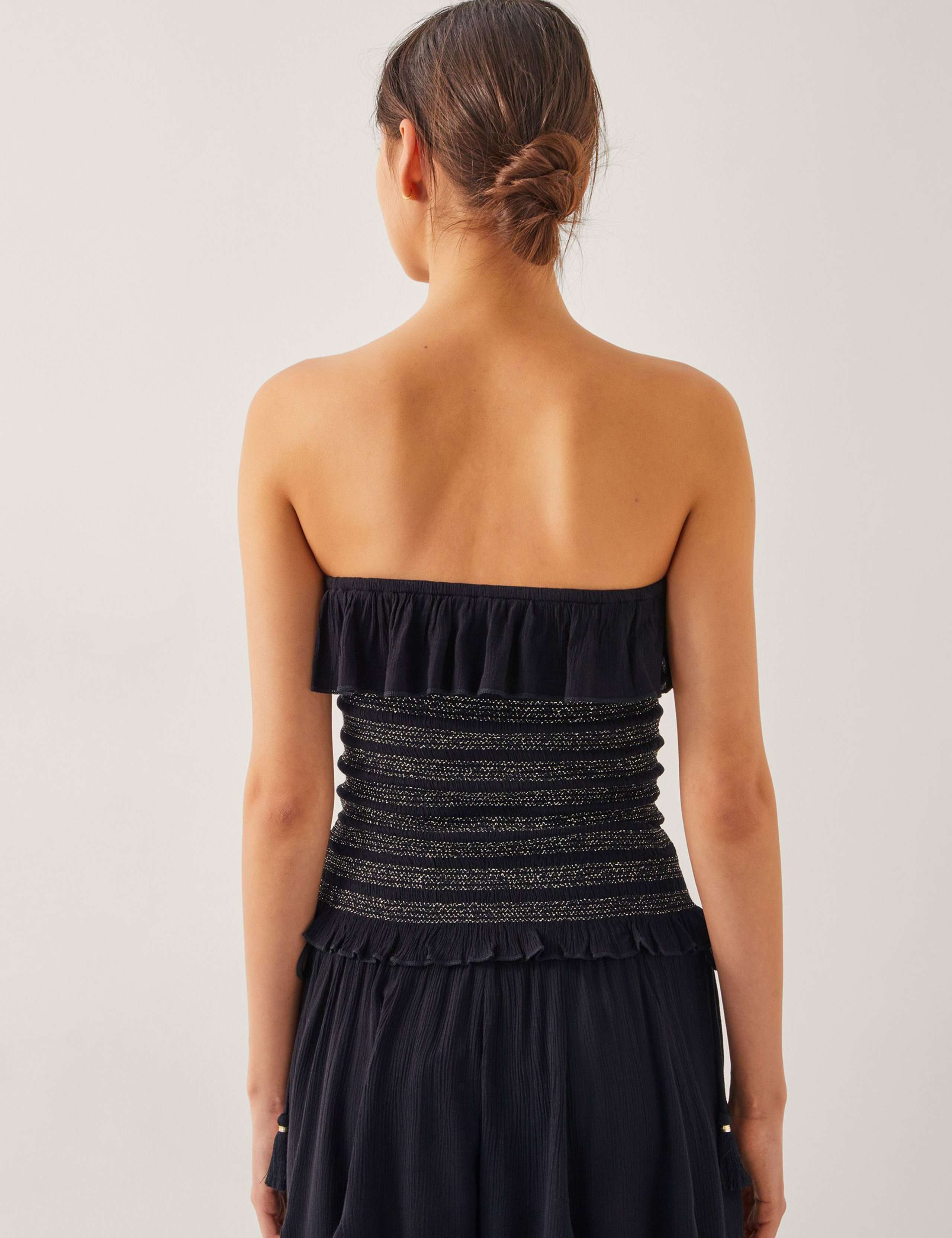 Heidi Striped Ruffle Bandeau Top 3 of 5