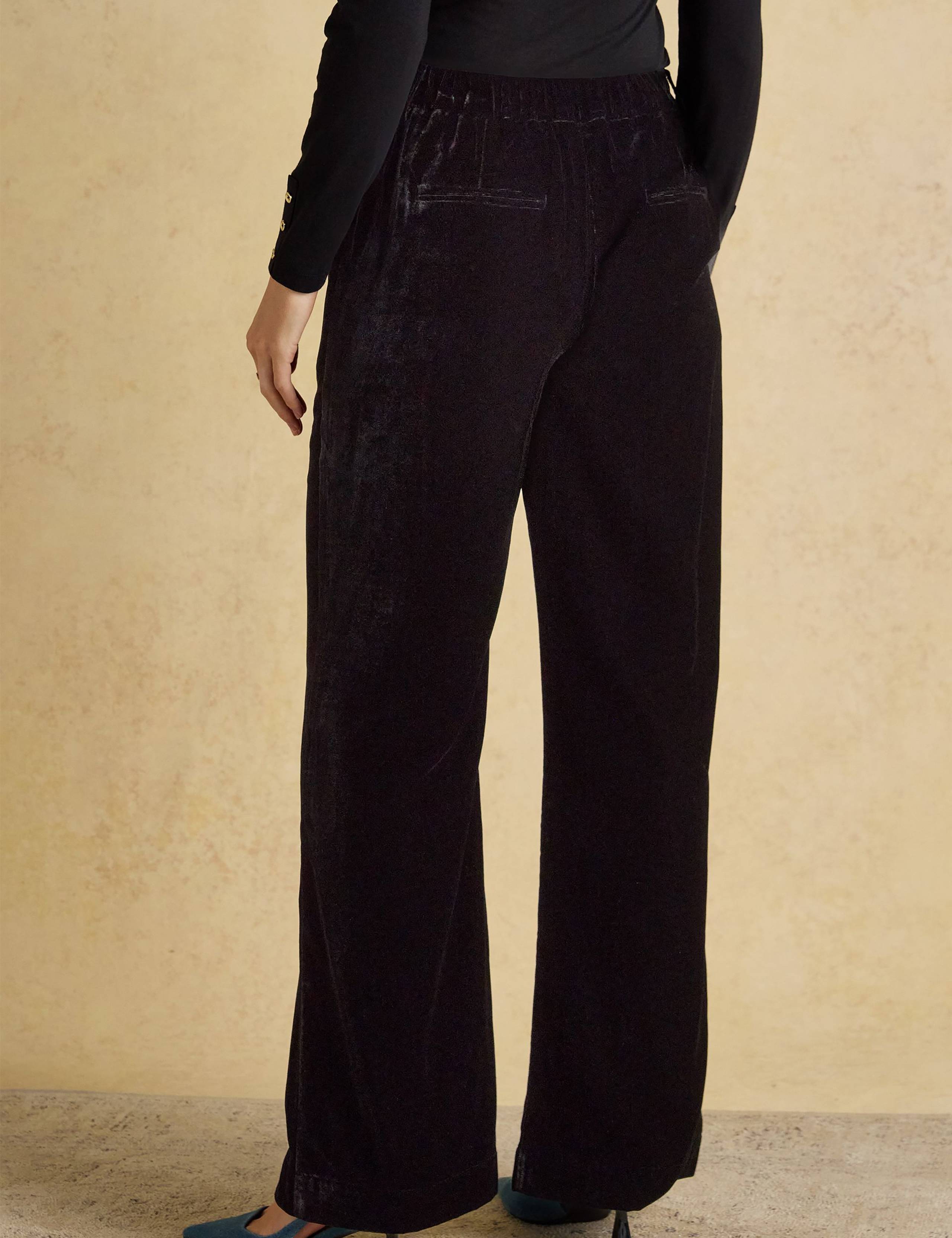 Velvet Wide Leg Trousers 4 of 8
