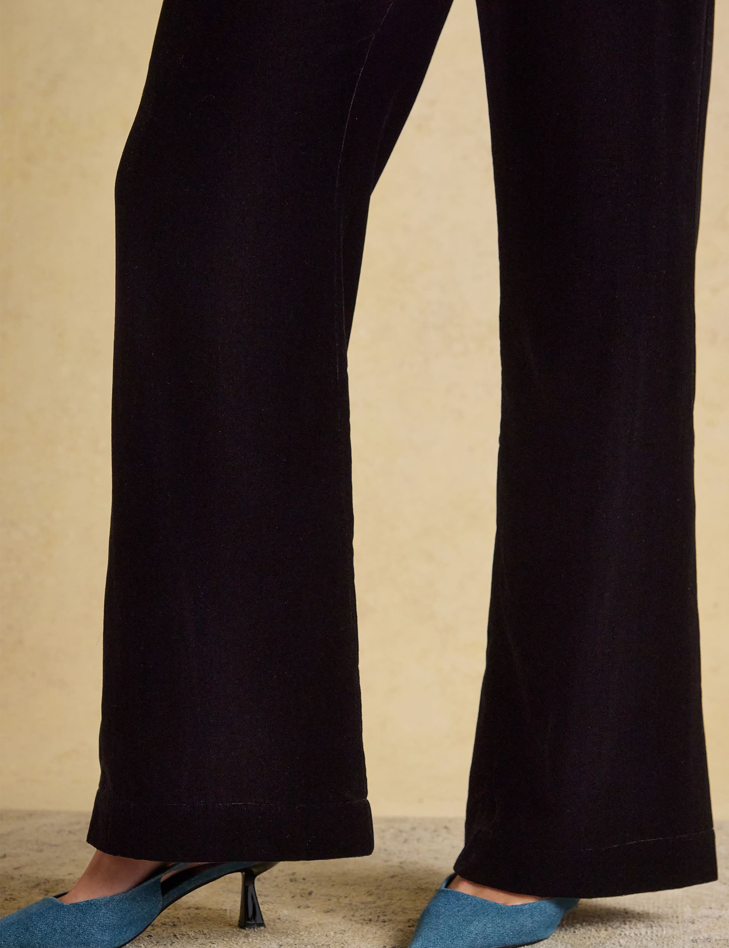 Velvet Wide Leg Trousers 5 of 8