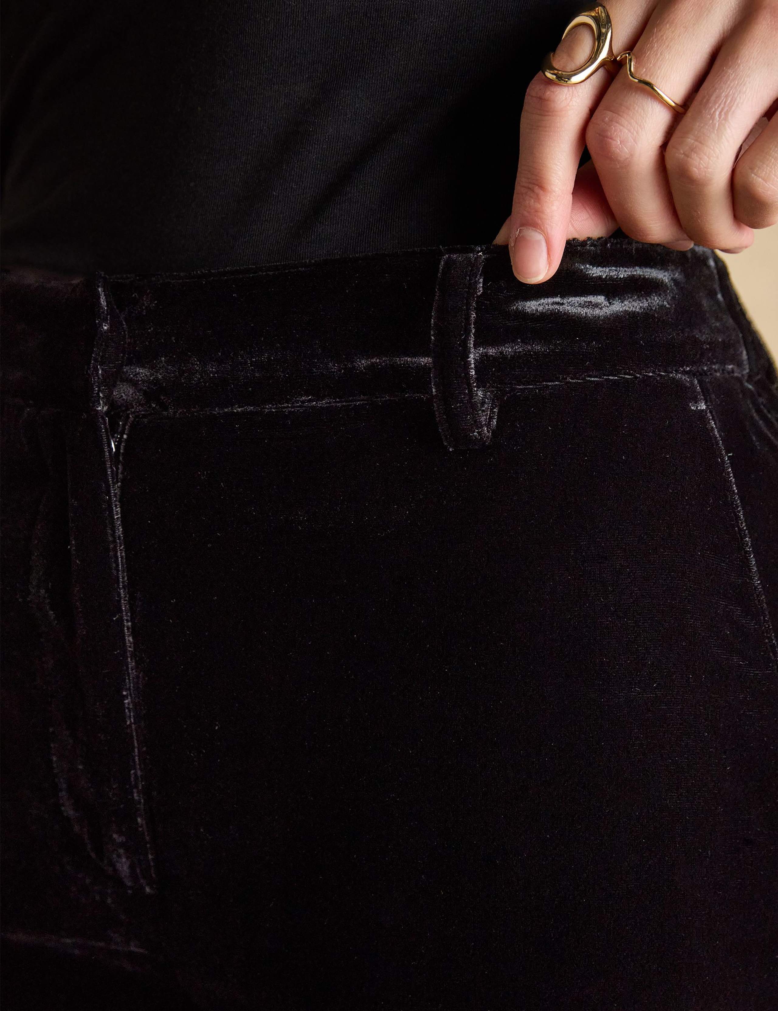 Velvet Wide Leg Trousers 6 of 8