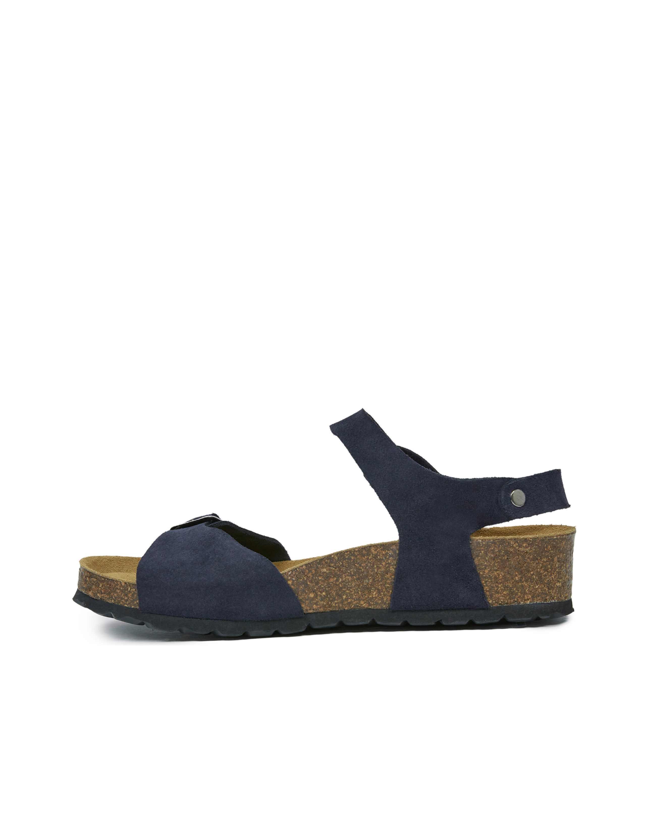 Suede Ankle Strap Flat Sandals 4 of 7